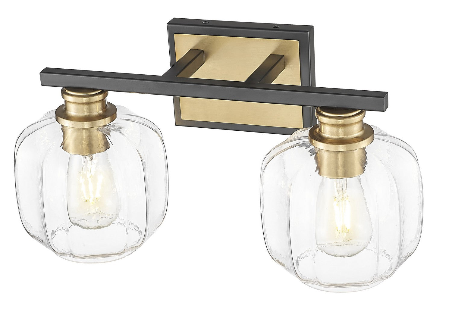 Acclaim Lighting - IN40031BK - Two Light Vanity - Oxley - Matte Black and Brass