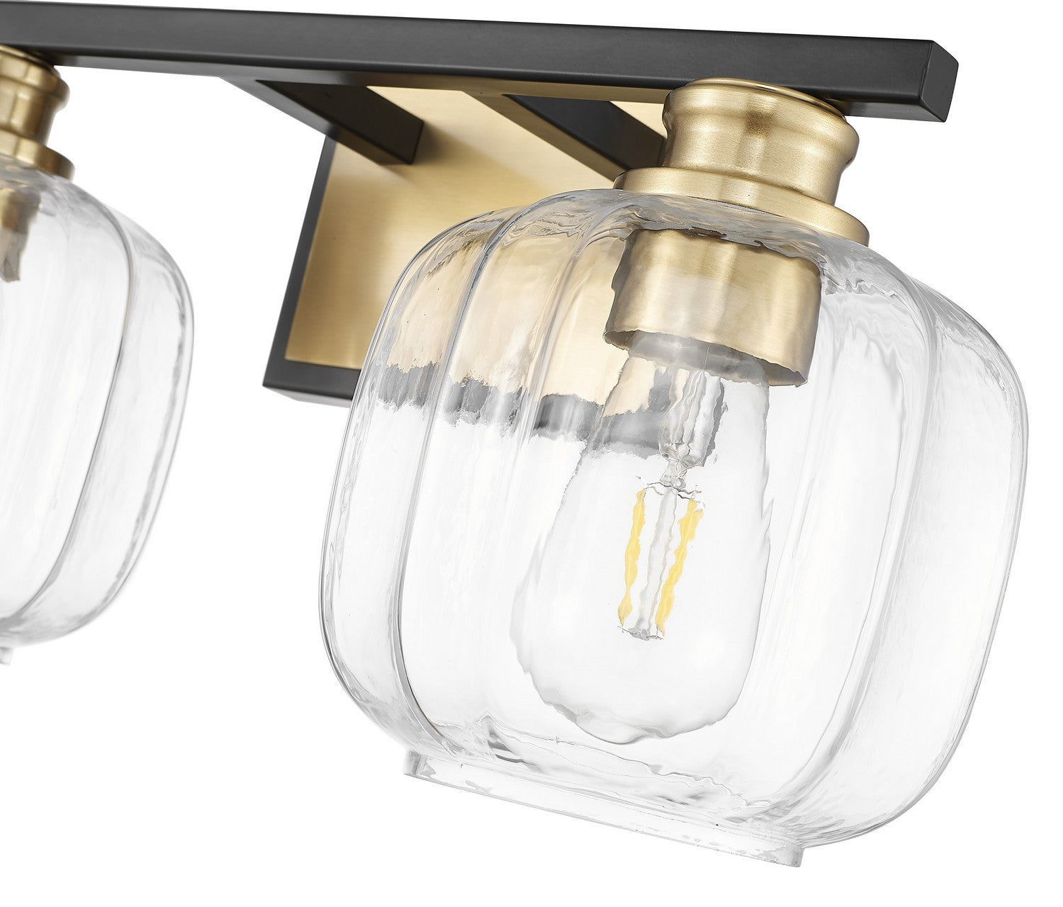 Acclaim Lighting - IN40031BK - Two Light Vanity - Oxley - Matte Black and Brass