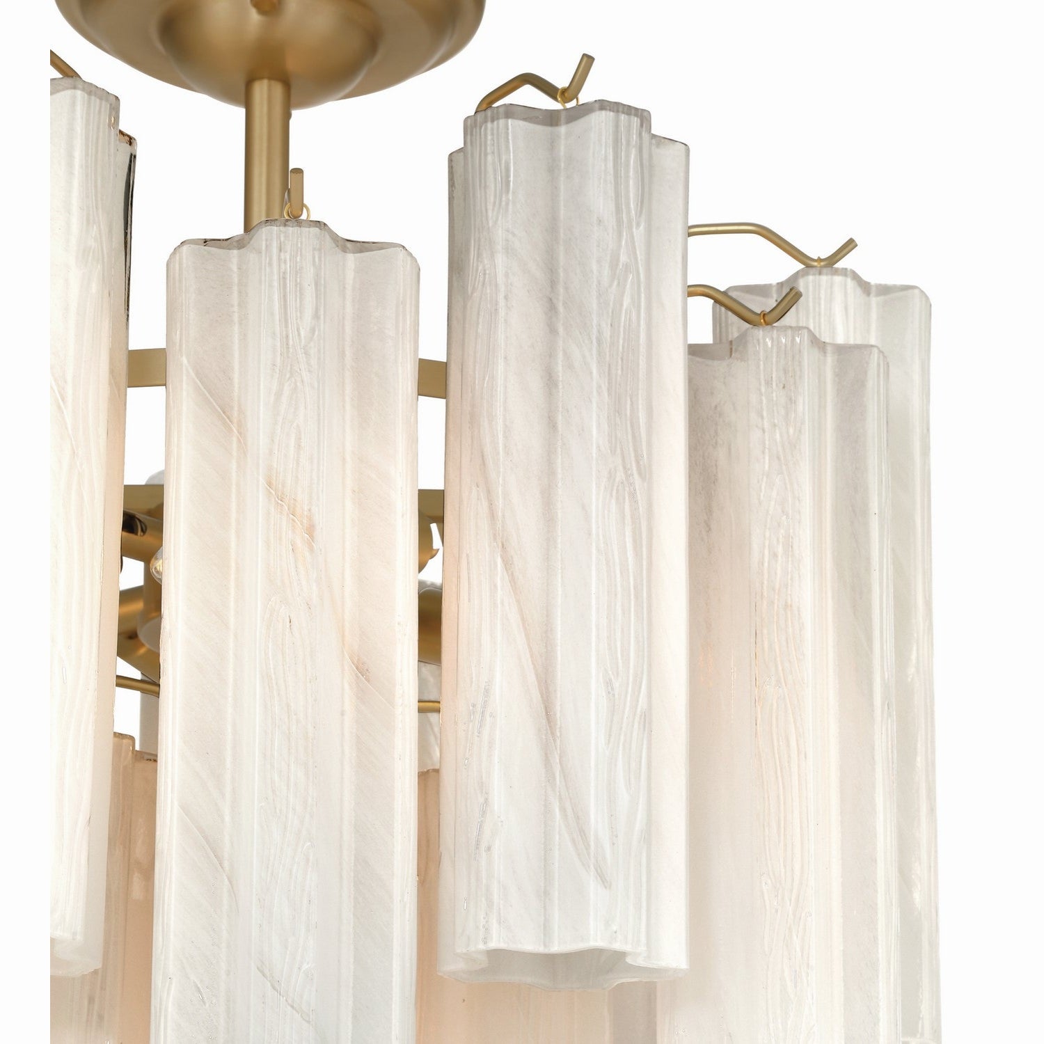 Artcraft - AC12103WH - Five Light Semi Flush Mount - Sophia - Brushed Brass