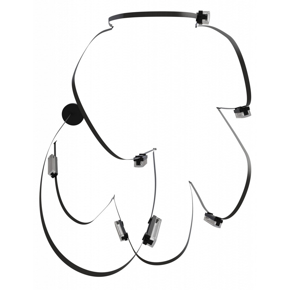 Avenue Lighting - HF7207-G400-BLK - LED Chandelier - Fremont - Black