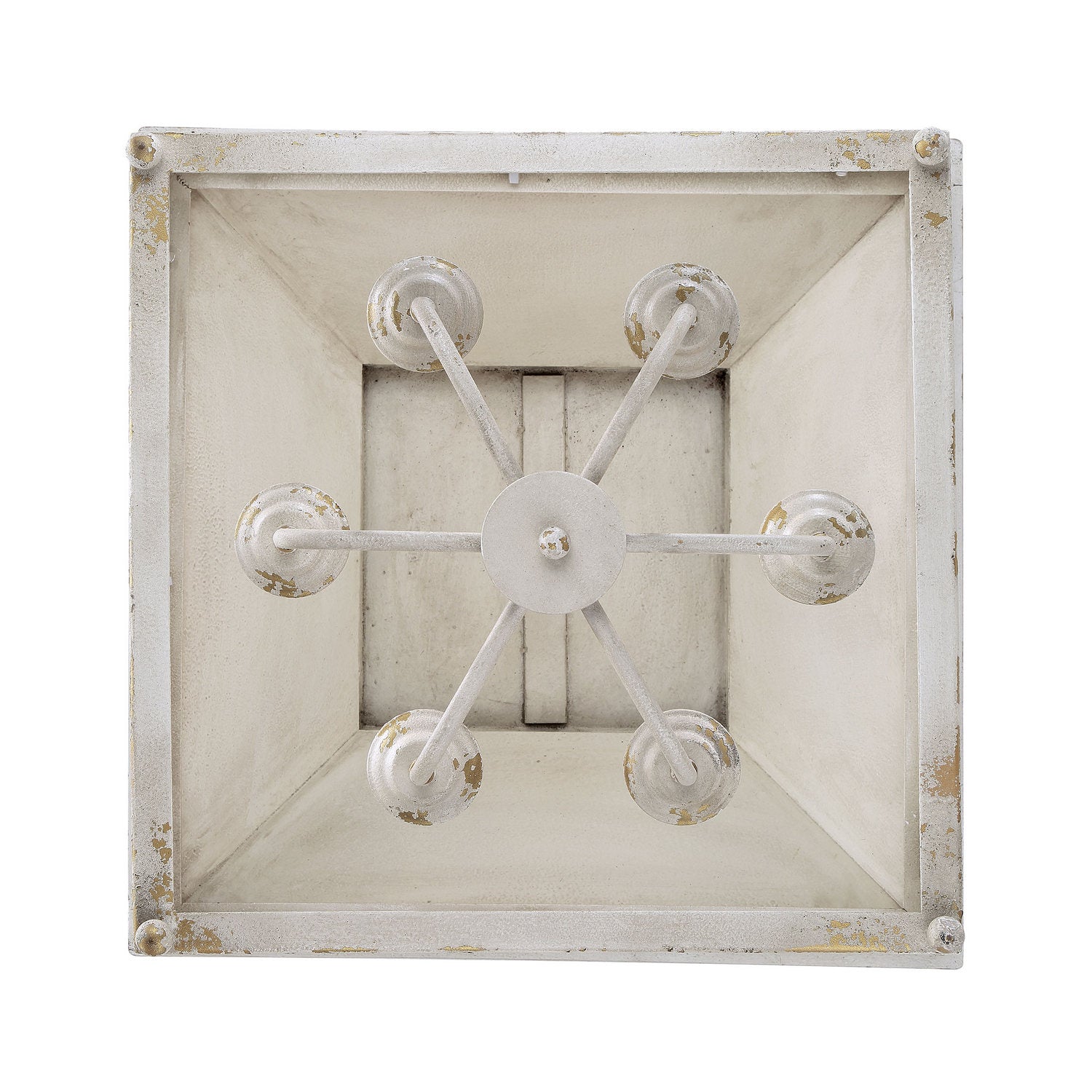 Golden - 0804-6P AI - Six Light Pendant - Abingdon - Antique Ivory