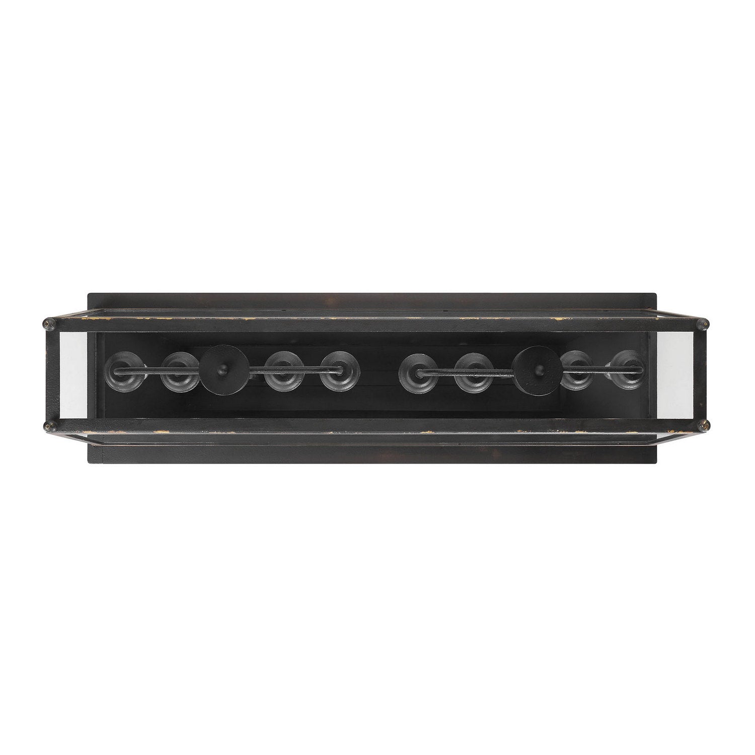 Golden - 0804-LP ABI - Eight Light Linear Pendant - Abingdon - Antique Black Iron