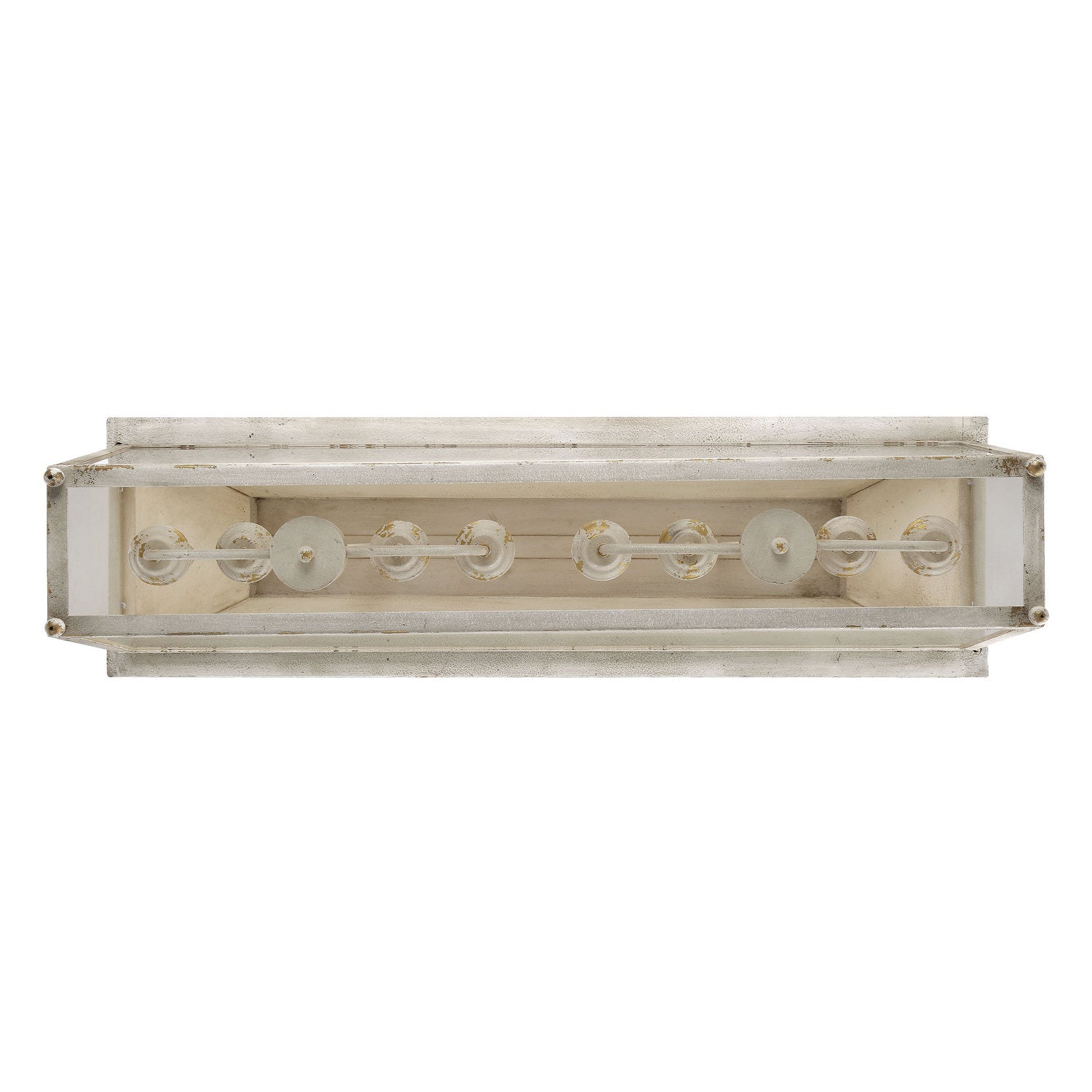 Golden - 0804-LP AI - Eight Light Linear Pendant - Abingdon - Antique Ivory