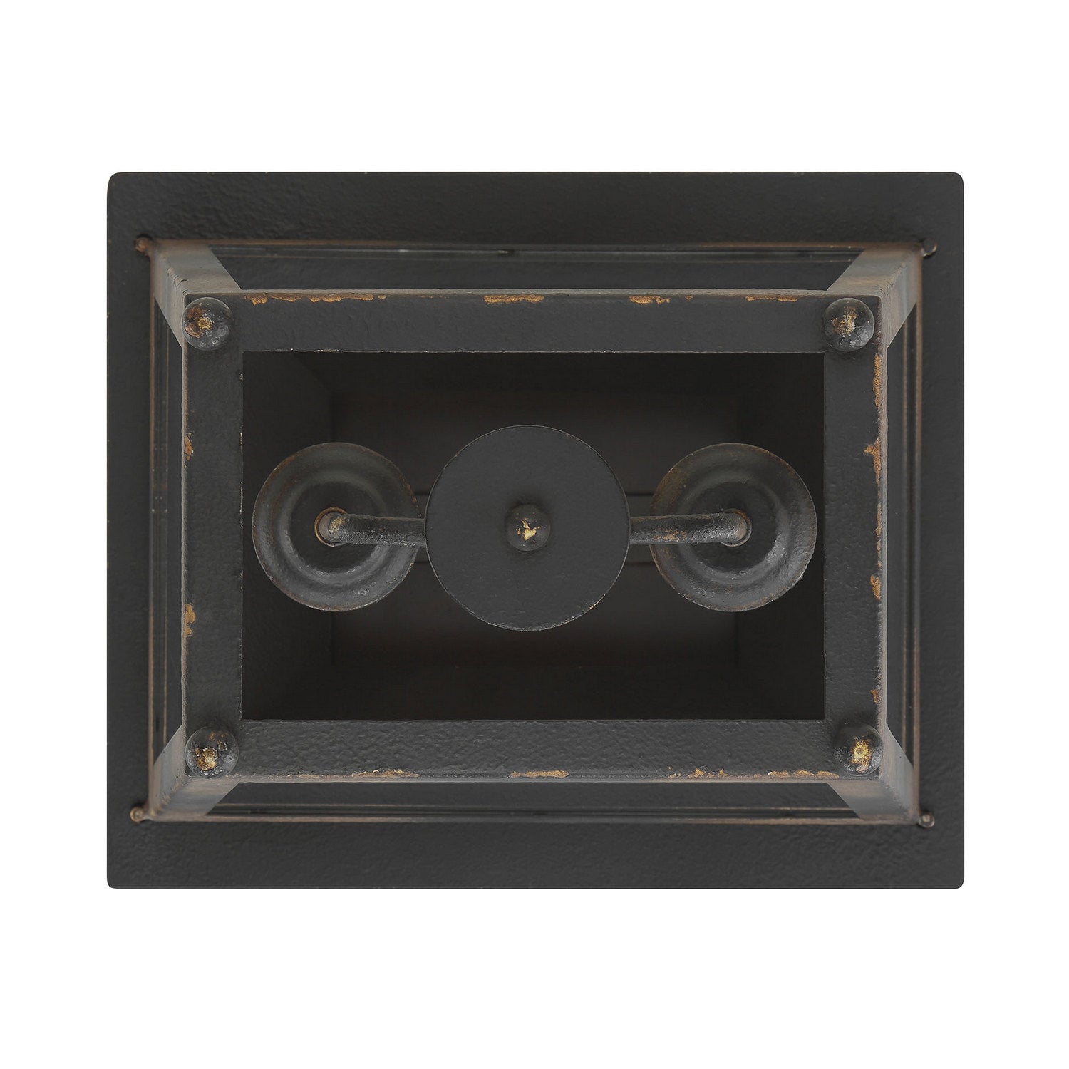 Golden - 0804-M2L ABI - Two Light Mini Pendant - Abingdon - Antique Black Iron