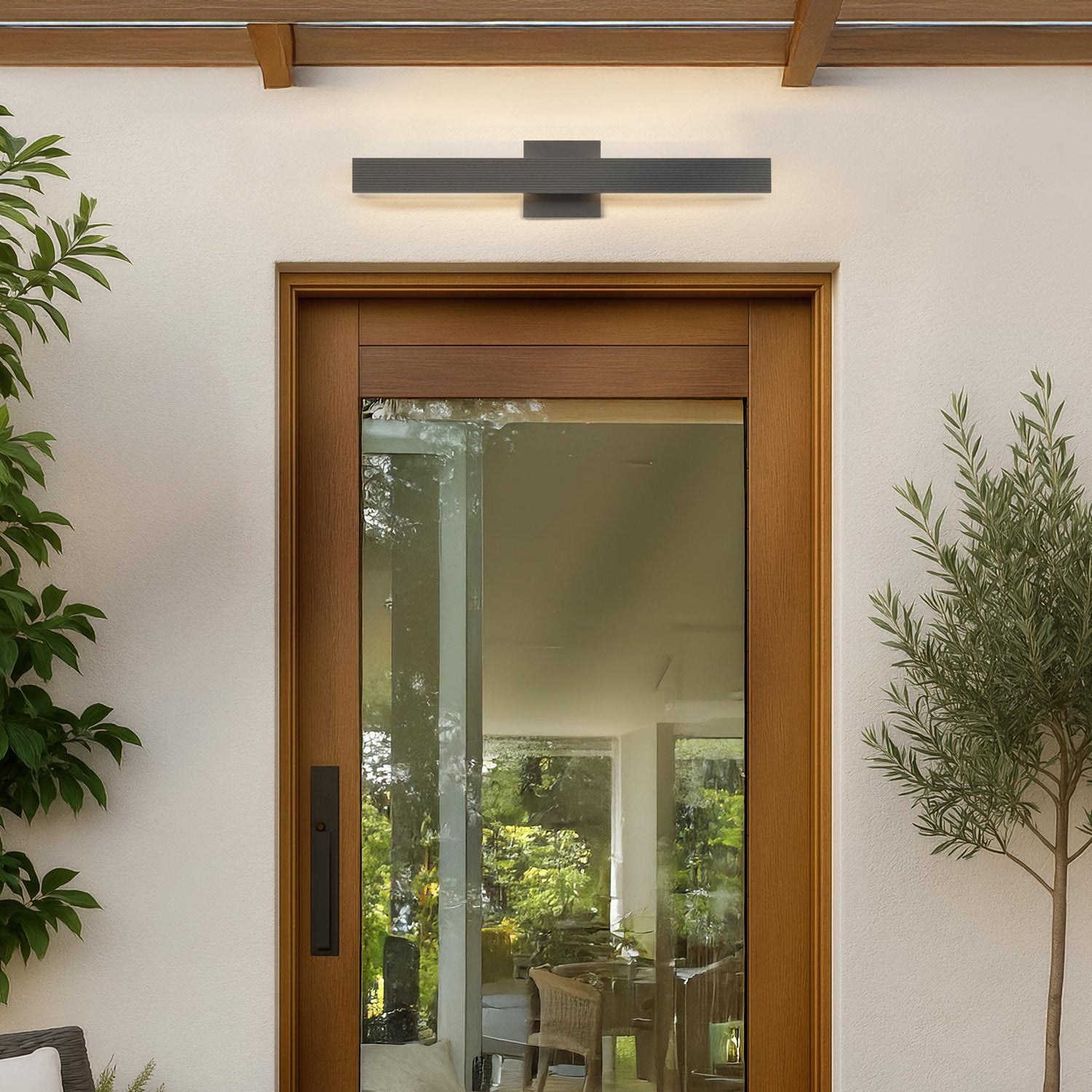 Golden - 8432-OWL24 TBK - LED Outdoor Wall Mount - Enso - Textured Black
