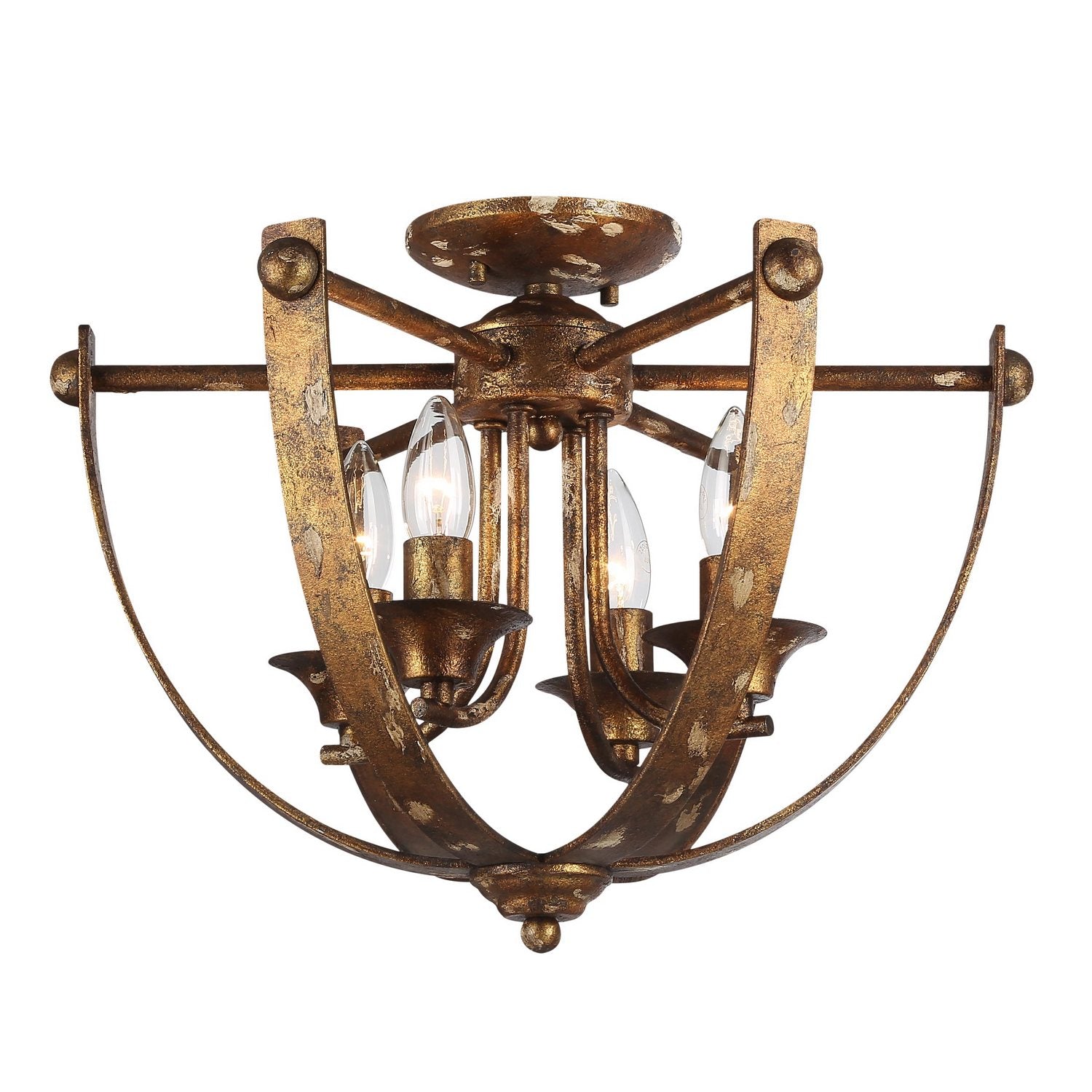 Golden - 0815-4SF HG - Four Light Pendant - Victoria - Heirloom Gold