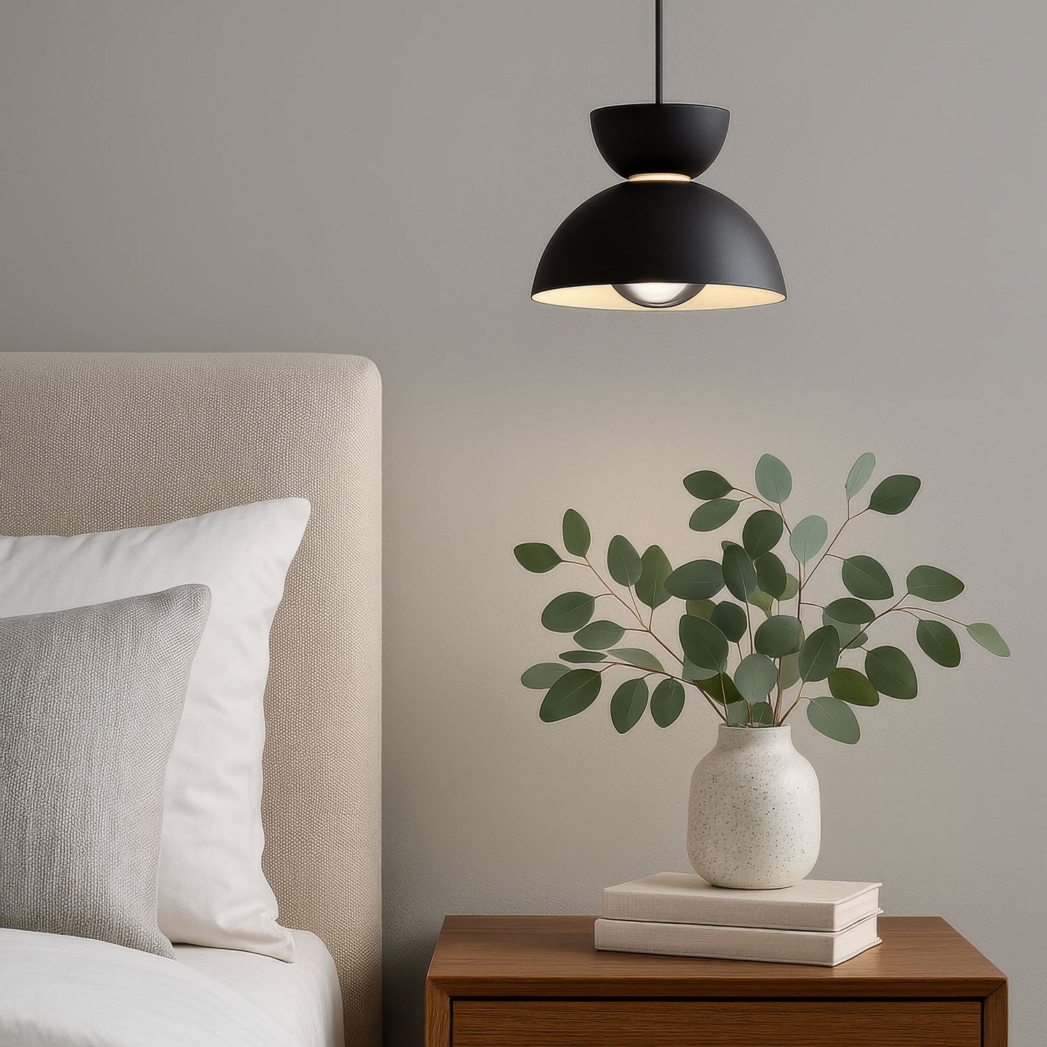 Golden - 1816-2S SNB-CH - LED Pendant - Vintra - Sand Black