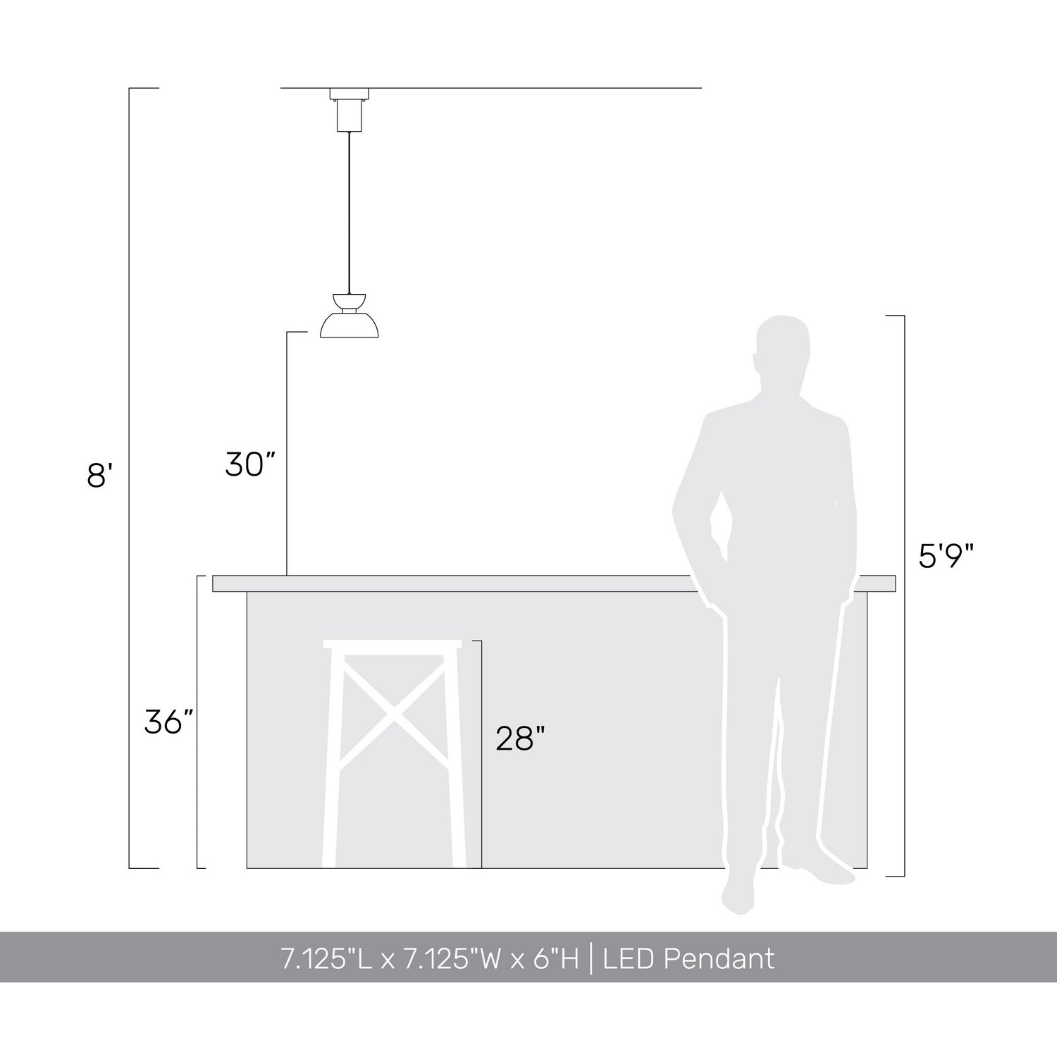 Golden - 1816-2S SNB-CH - LED Pendant - Vintra - Sand Black
