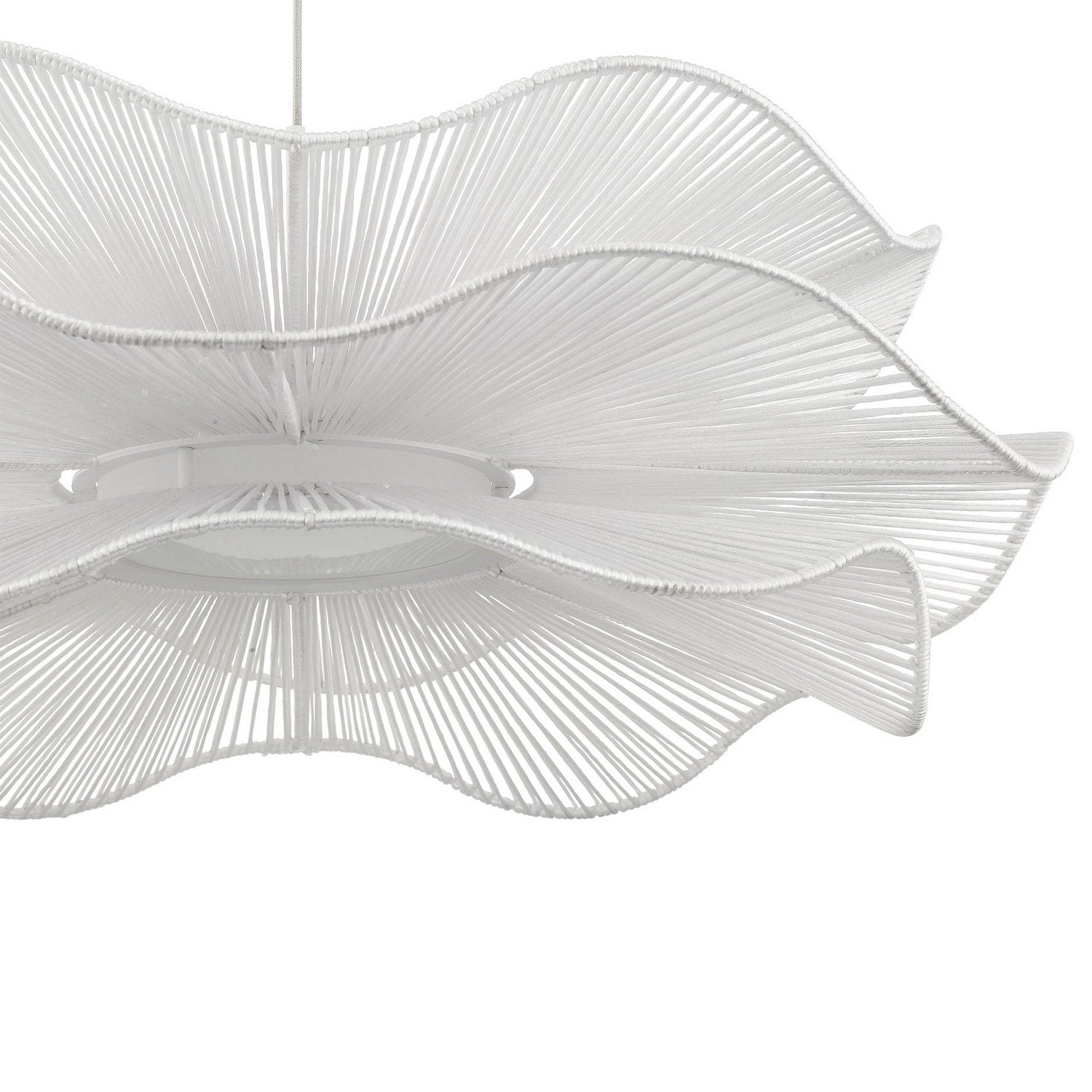 Golden - 6300-24 WHT - LED Pendant - Whisper - Matte White