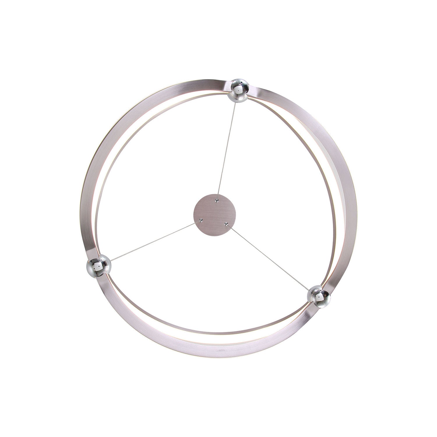 Golden - 7916-19 SNC - LED Chandelier - Spirale - Satin Nickel