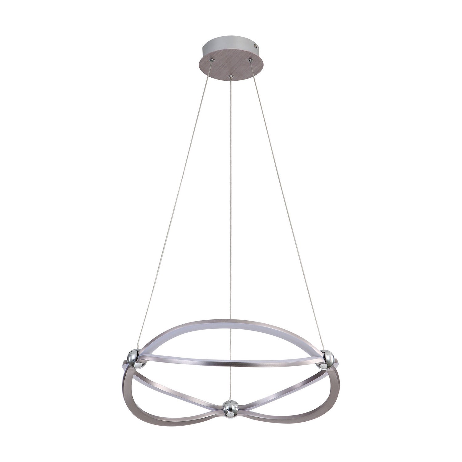 Golden - 7916-19 SNC - LED Chandelier - Spirale - Satin Nickel