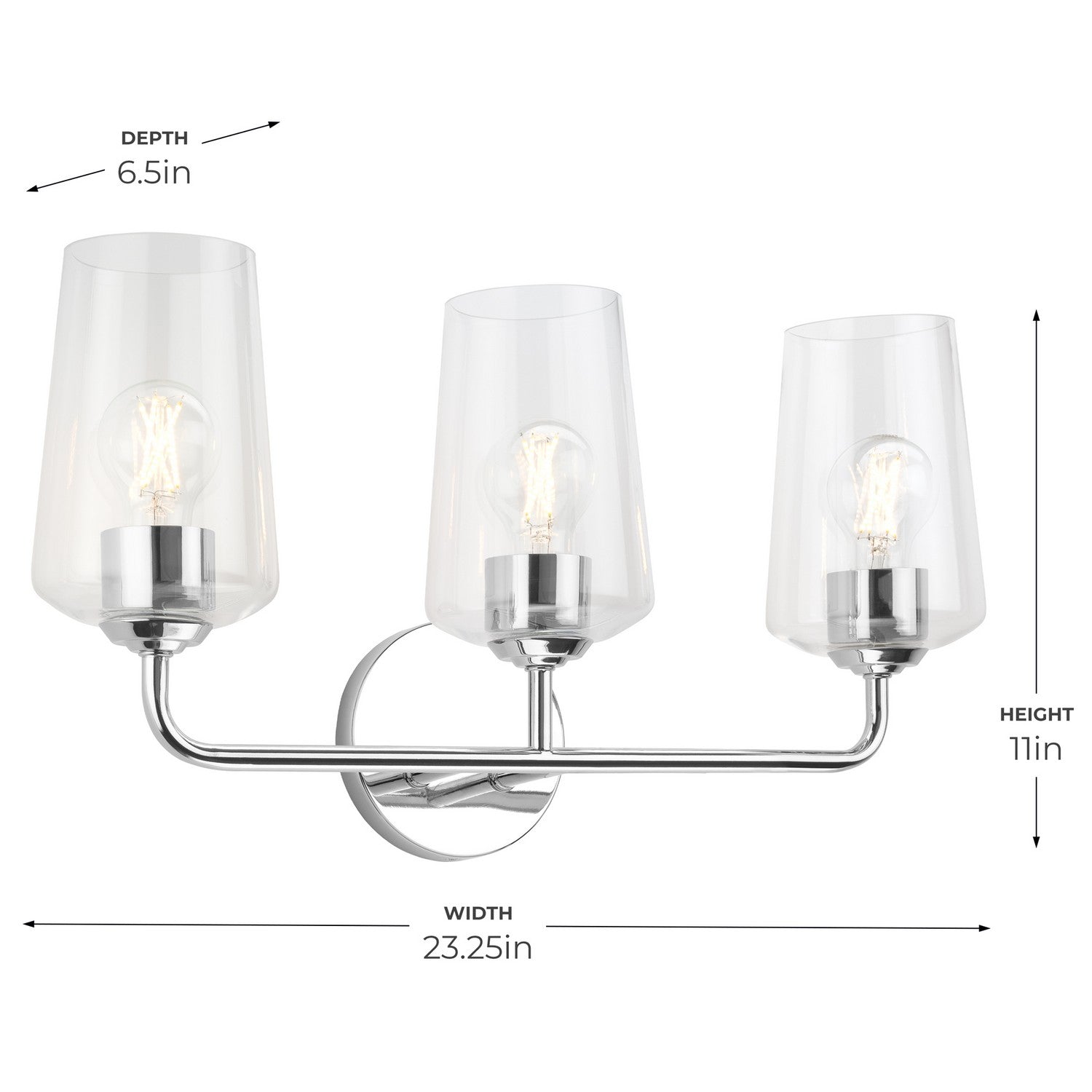 Progress Lighting - P300541-015 - Three Light Bath & Vanity - Celino - Polished Chrome