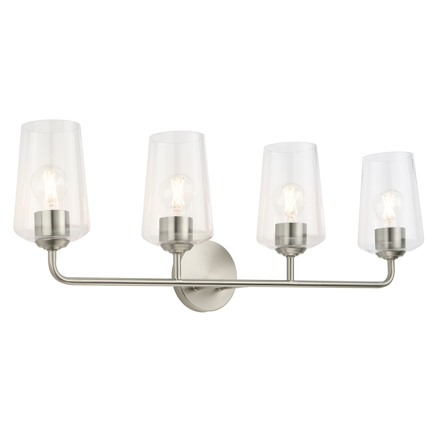 Progress Lighting - P300542-009 - Four Light Bath & Vanity - Celino - Brushed Nickel