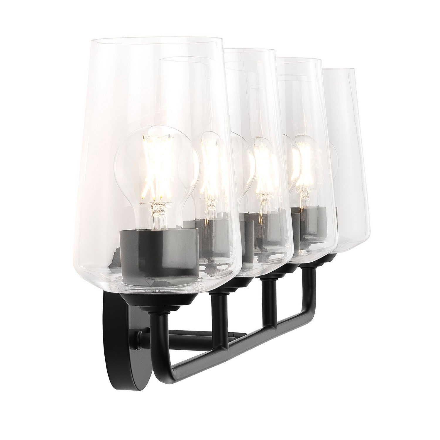 Progress Lighting - P300542-031 - Four Light Bath & Vanity - Celino - Black