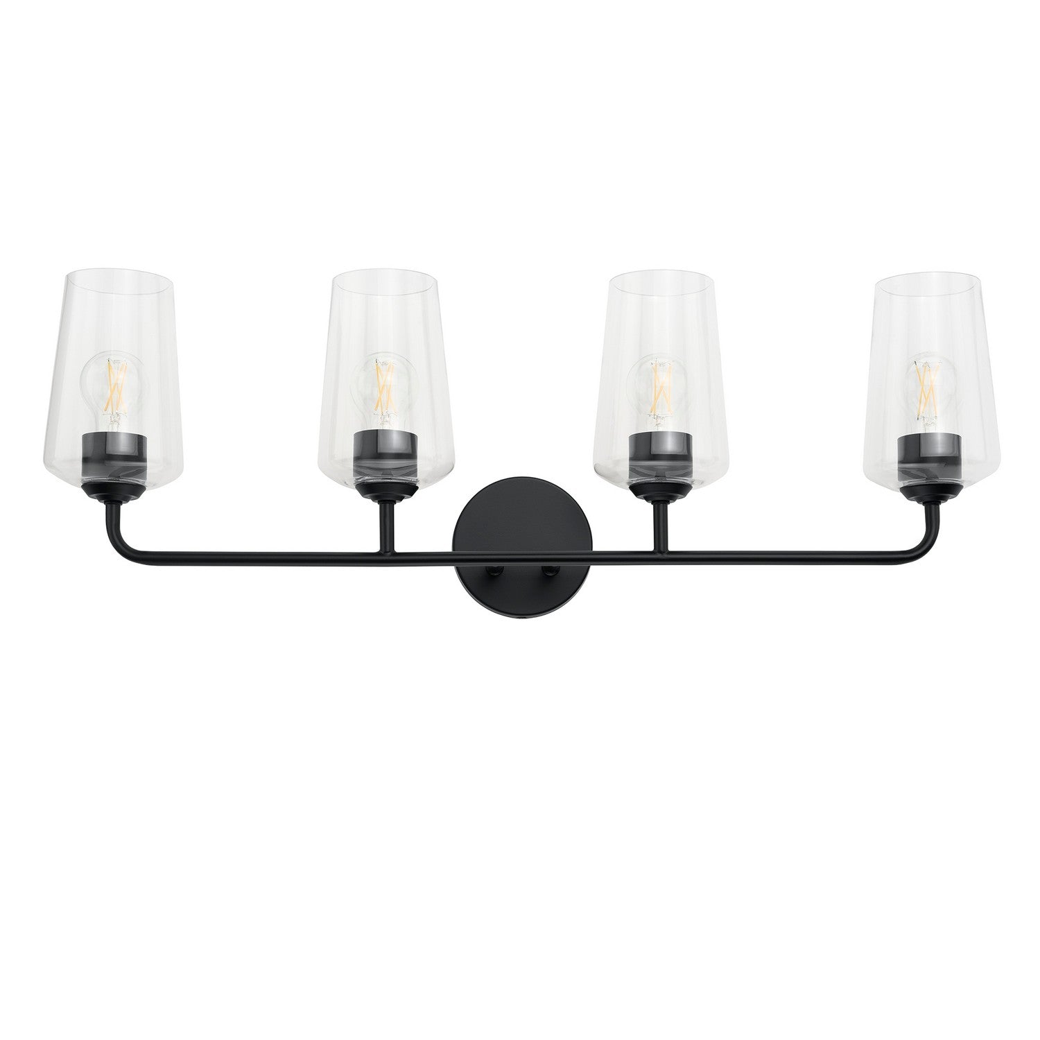 Progress Lighting - P300542-031 - Four Light Bath & Vanity - Celino - Black