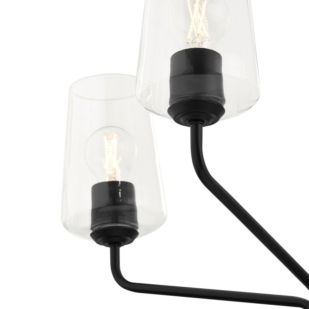 Progress Lighting - P400442-031 - Five Light Chandelier - Celino - Black
