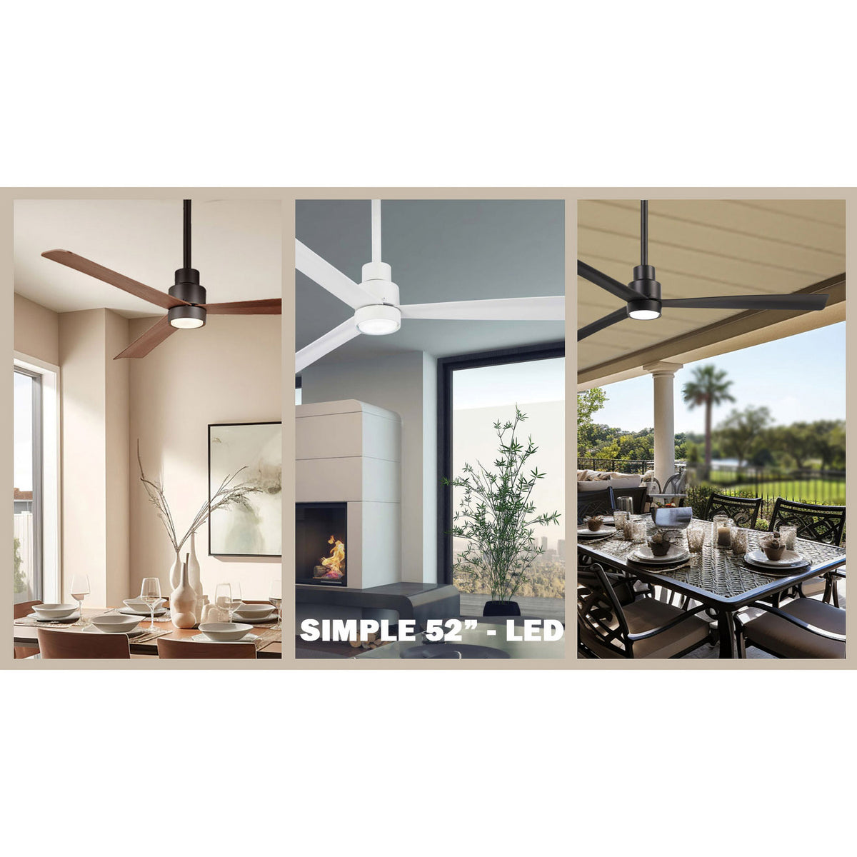 Minka Aire - F787L-WHF - 52"Ceiling Fan - Simple - Flat White