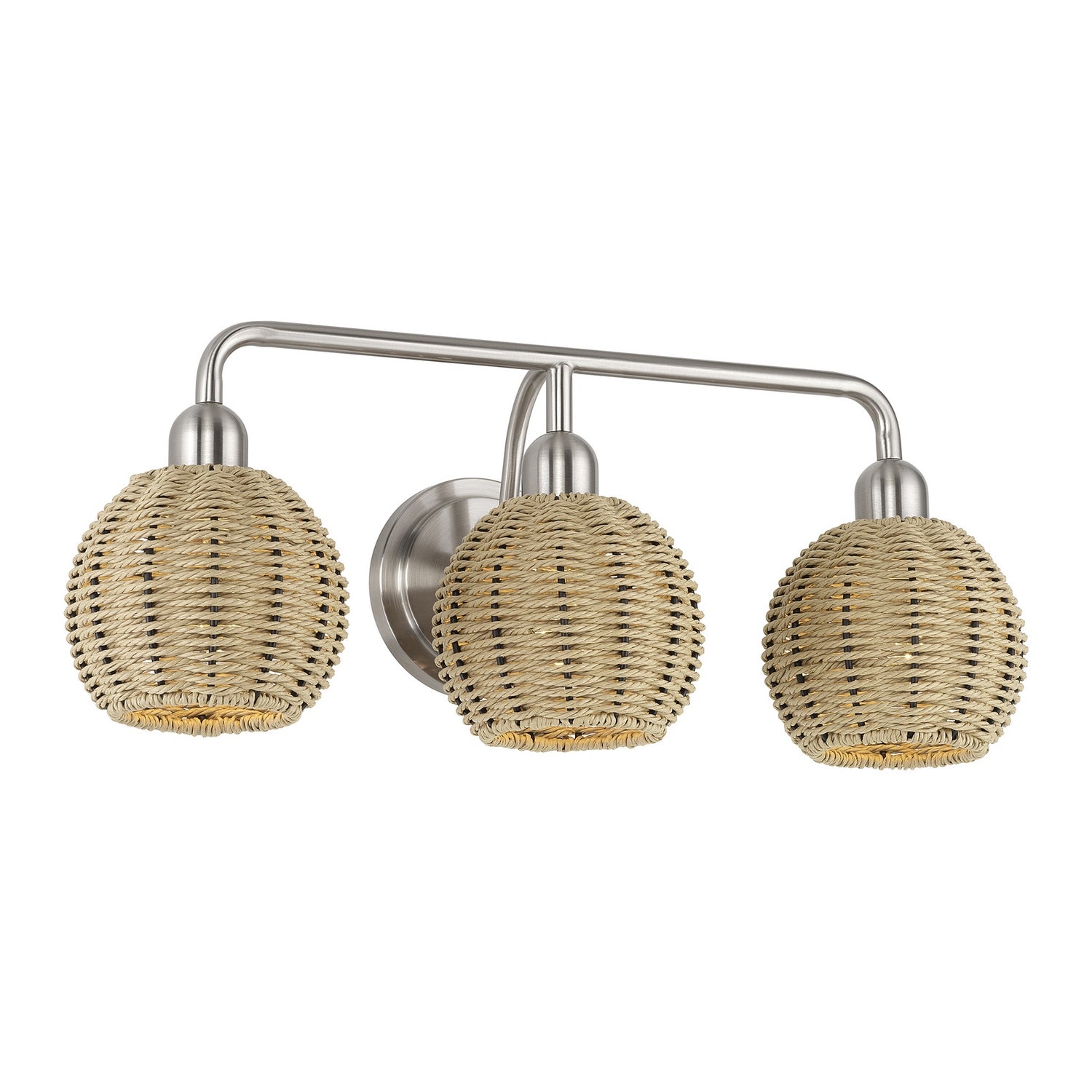 Livex Lighting - 13683-91 - Three Light Vanity - Summervine - Brushed Nickel