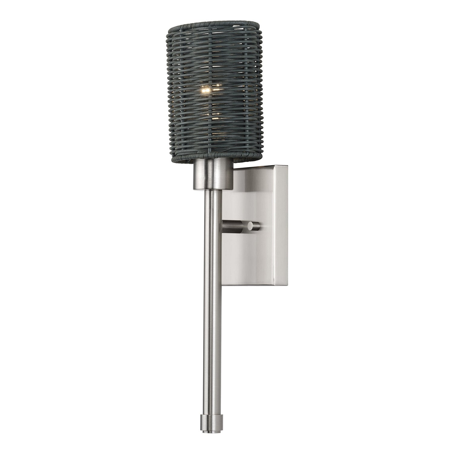 Livex Lighting - 13716-91 - One Light Wall Sconce - Weavington - Brushed Nickel