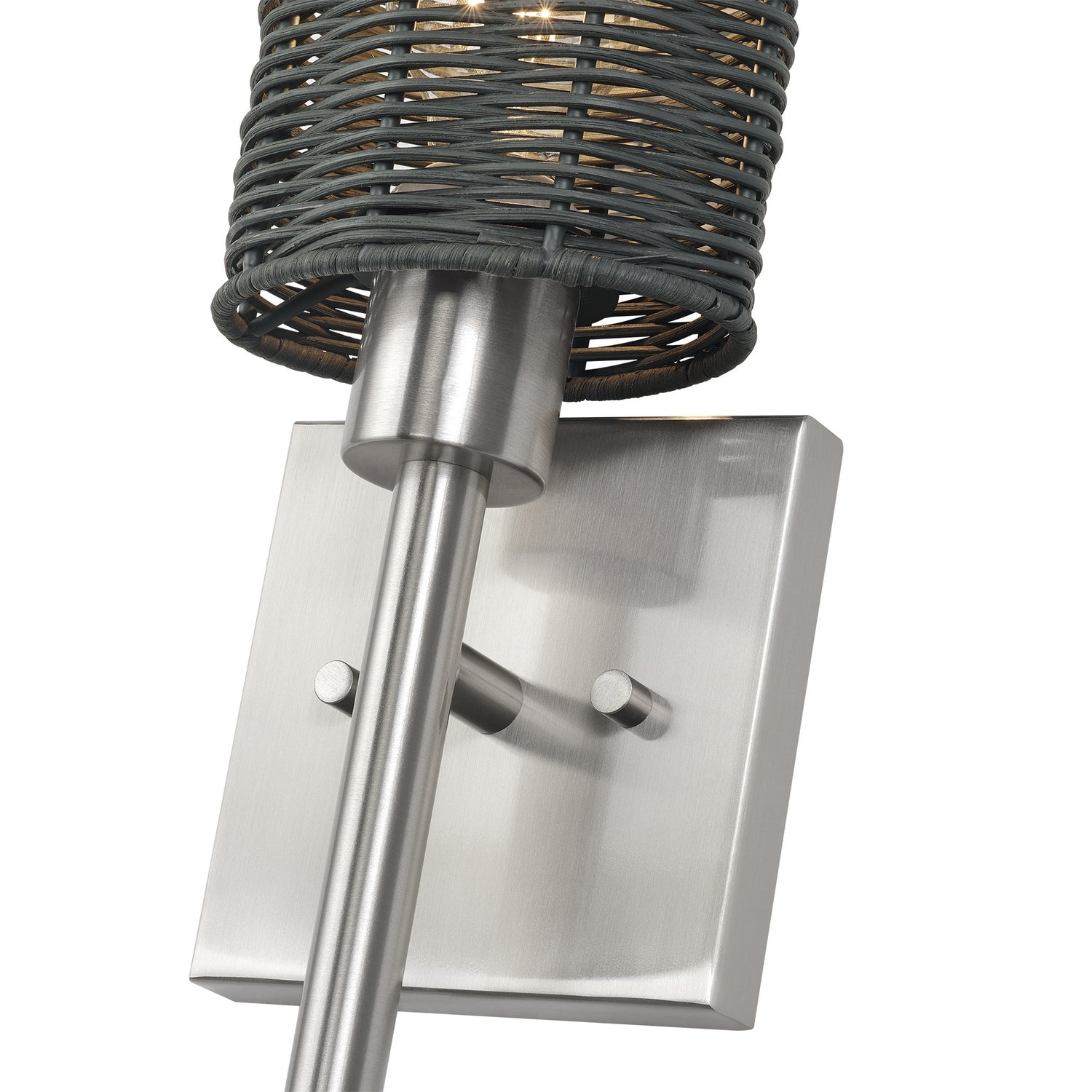 Livex Lighting - 13716-91 - One Light Wall Sconce - Weavington - Brushed Nickel