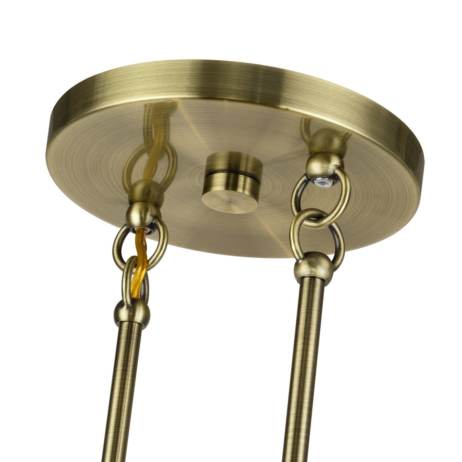 Livex Lighting - 41933-01 - Three Light Linear Chandelier - Manorwood - Antique Brass