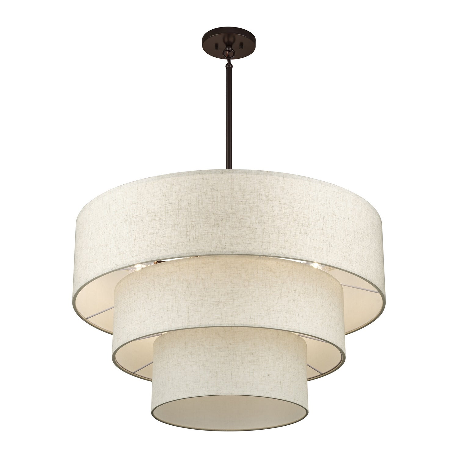 Livex Lighting - 41937-92 - Eight Light Chandelier - Manorwood - English Bronze