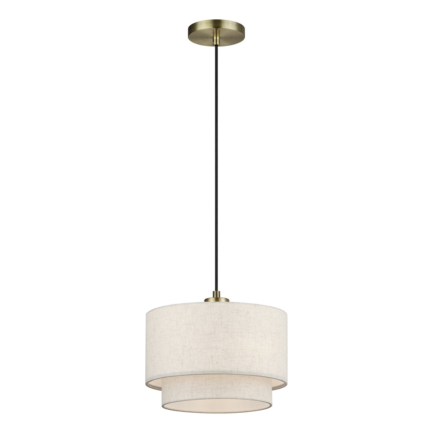Livex Lighting - 41941-01 - One Light Pendant - Manorwood - Antique Brass
