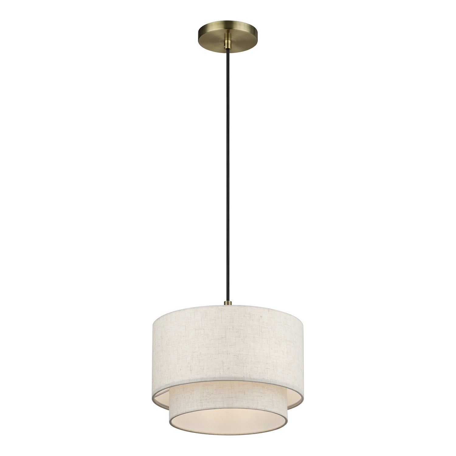 Livex Lighting - 41941-01 - One Light Pendant - Manorwood - Antique Brass