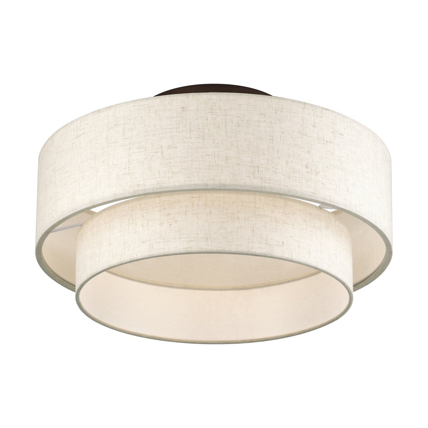 Livex Lighting - 41945-92 - Three Light Semi-Flush Mount - Manorwood - English Bronze