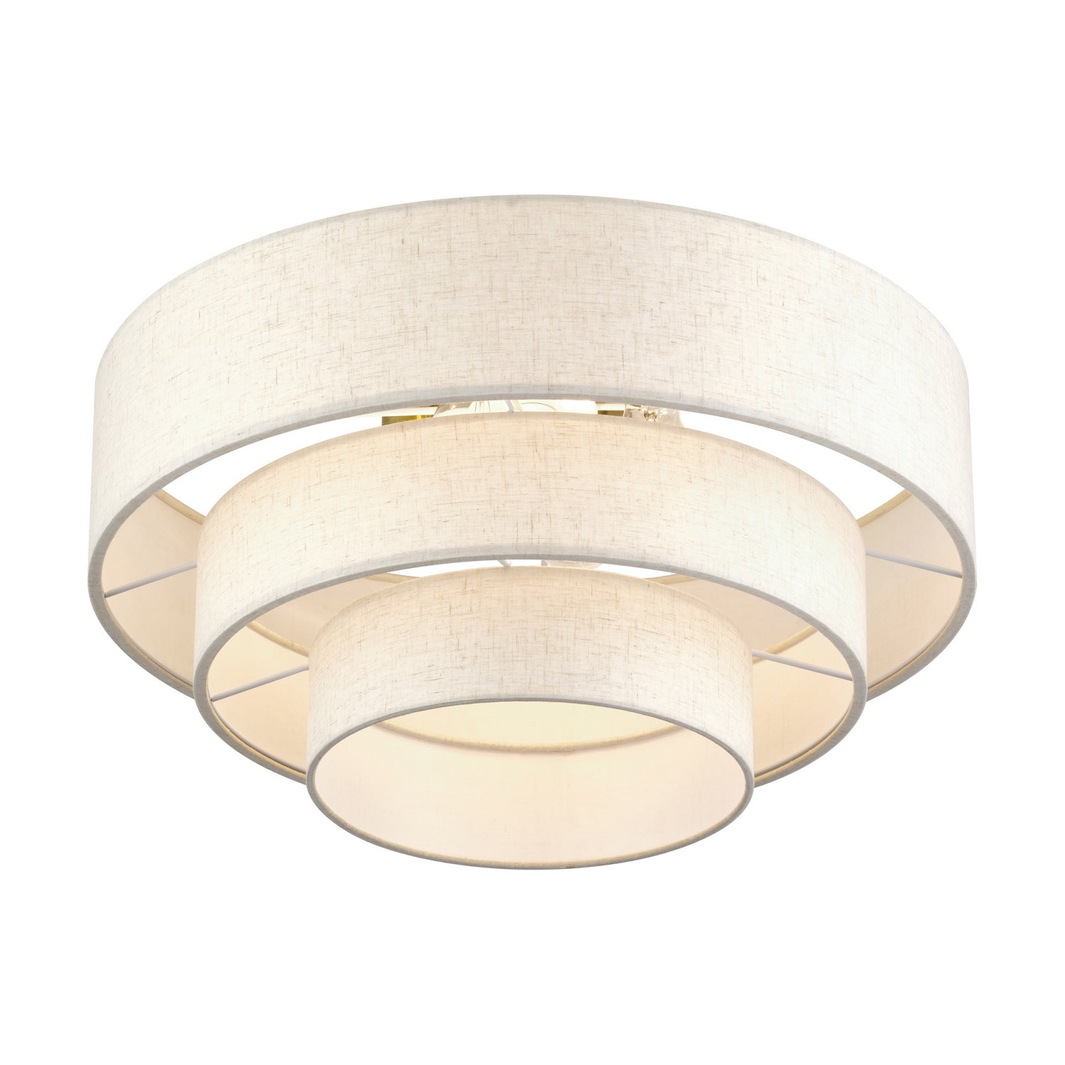 Livex Lighting - 41946-01 - Four Light Semi-Flush Mount - Manorwood - Antique Brass