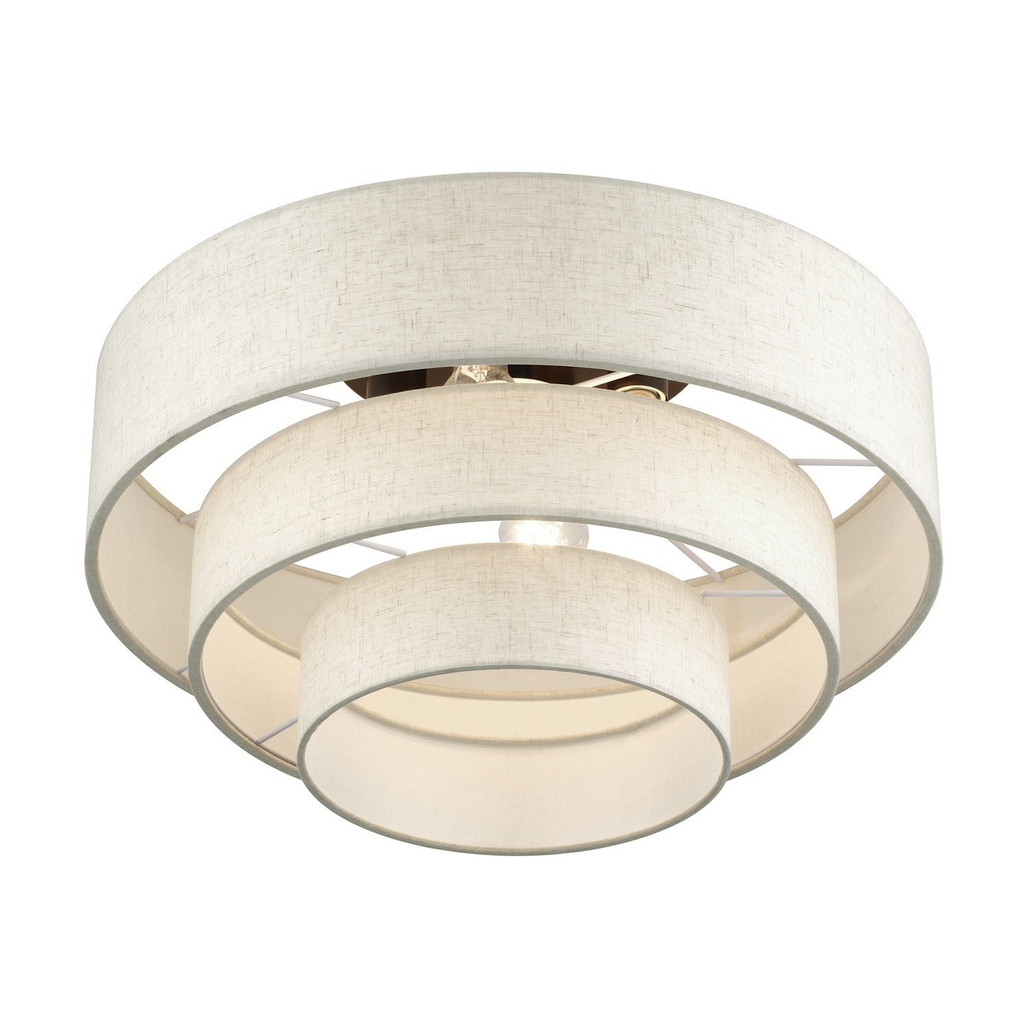 Livex Lighting - 41946-92 - Four Light Semi-Flush Mount - Manorwood - English Bronze