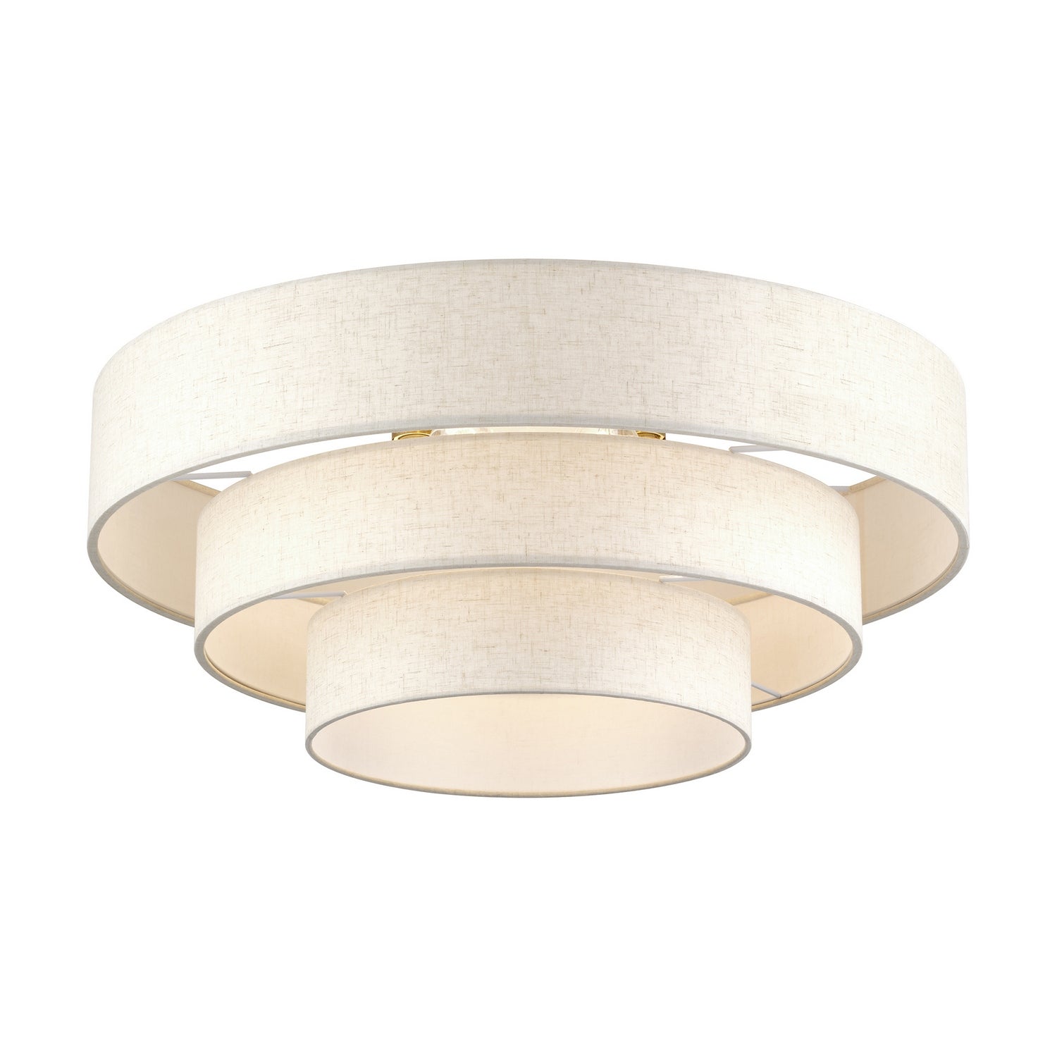 Livex Lighting - 41948-01 - Five Light Semi-Flush Mount - Manorwood - Antique Brass