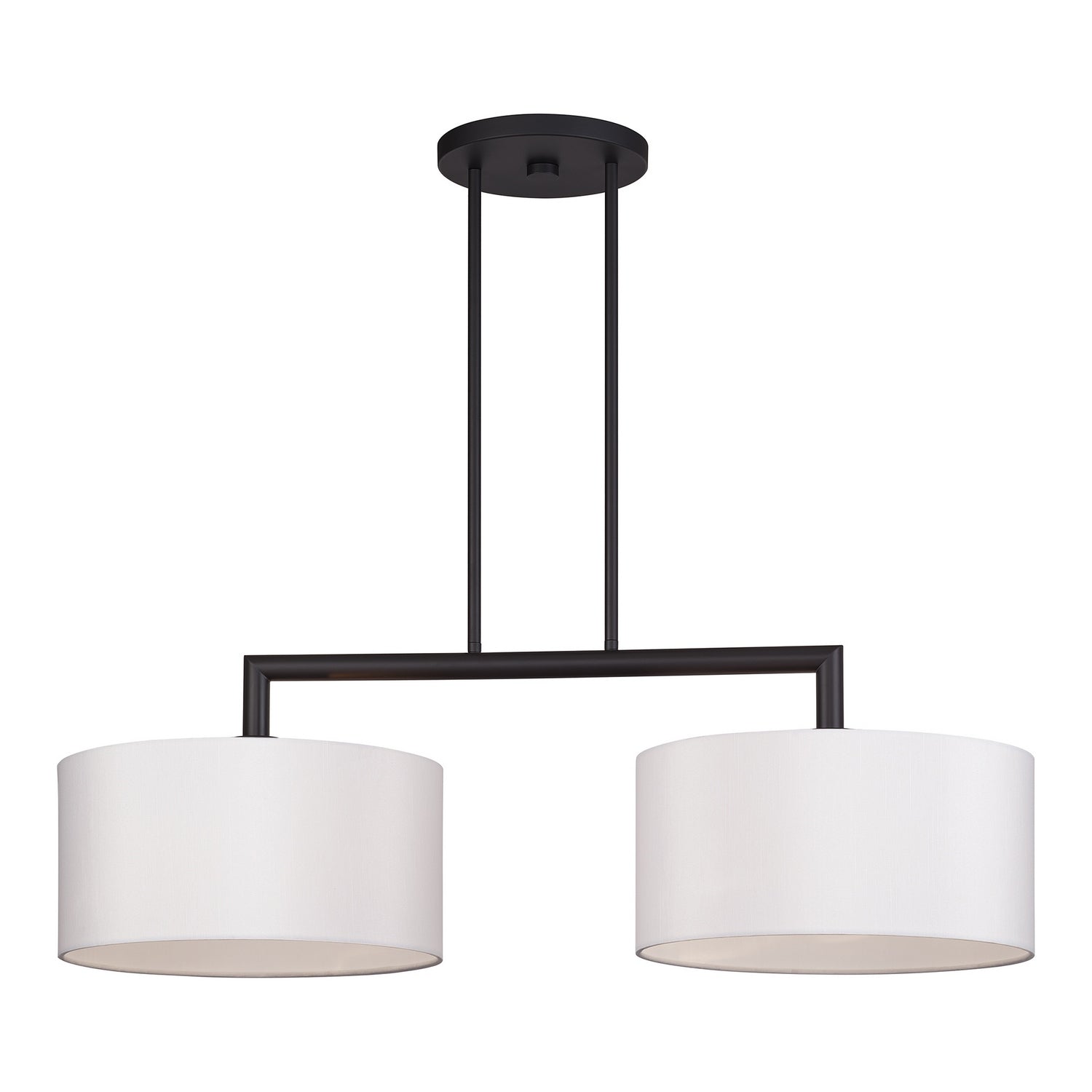 Livex Lighting - 45492-07 - Two Light Linear Chandelier - Meridian - Bronze
