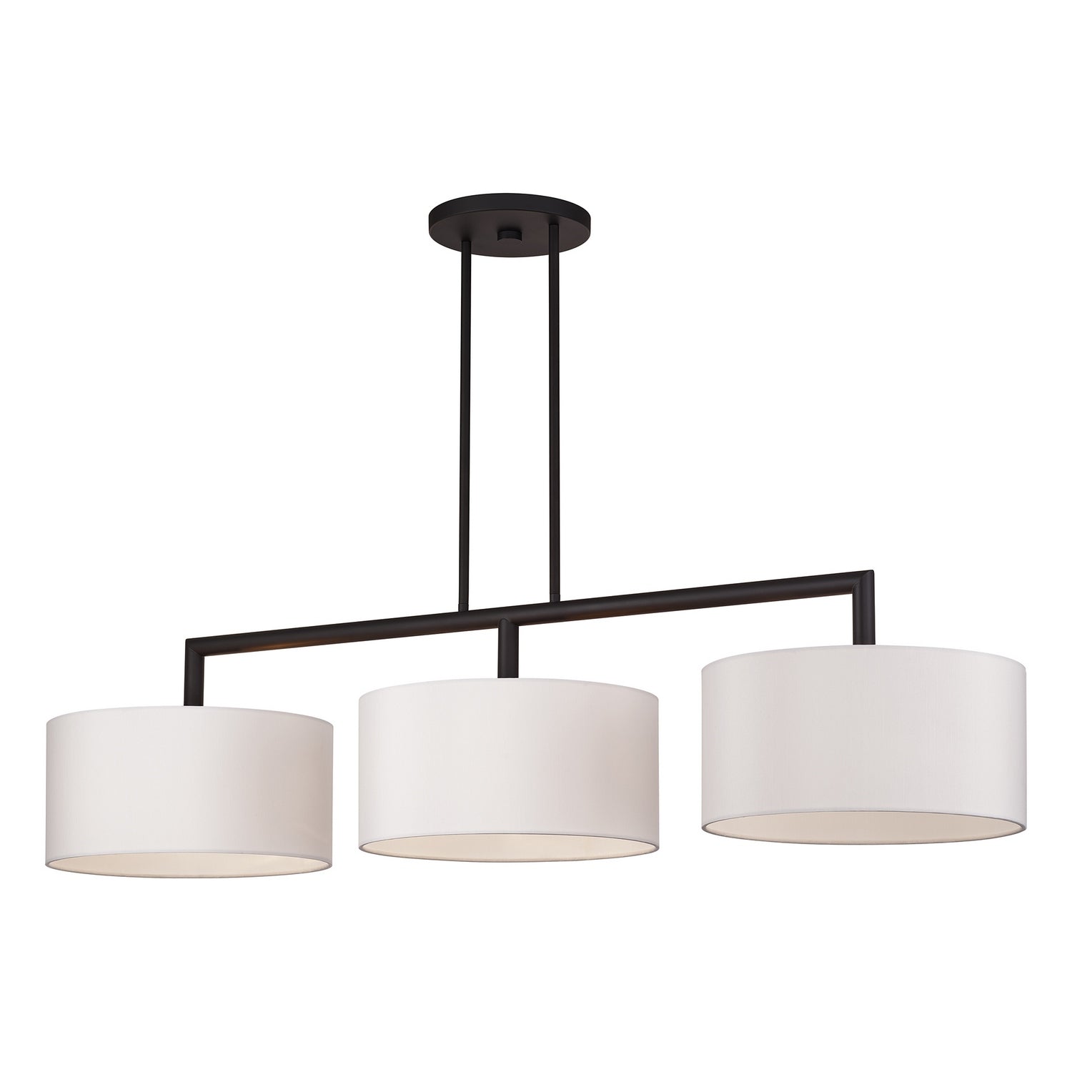 Livex Lighting - 45493-07 - Three Light Linear Chandelier - Meridian - Bronze