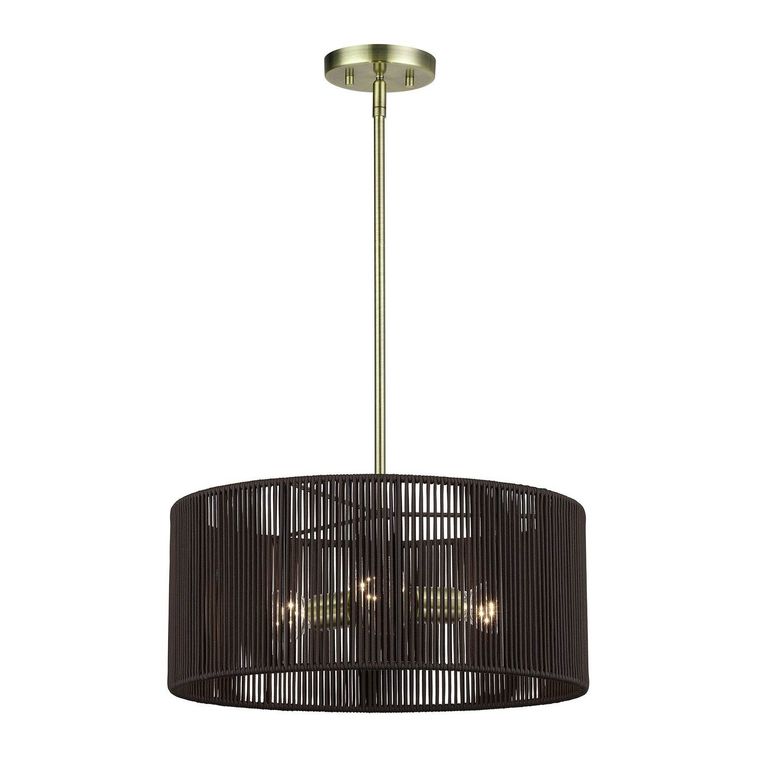 Livex Lighting - 49123-01 - Three Light Chandelier - Acordia - Antique Brass