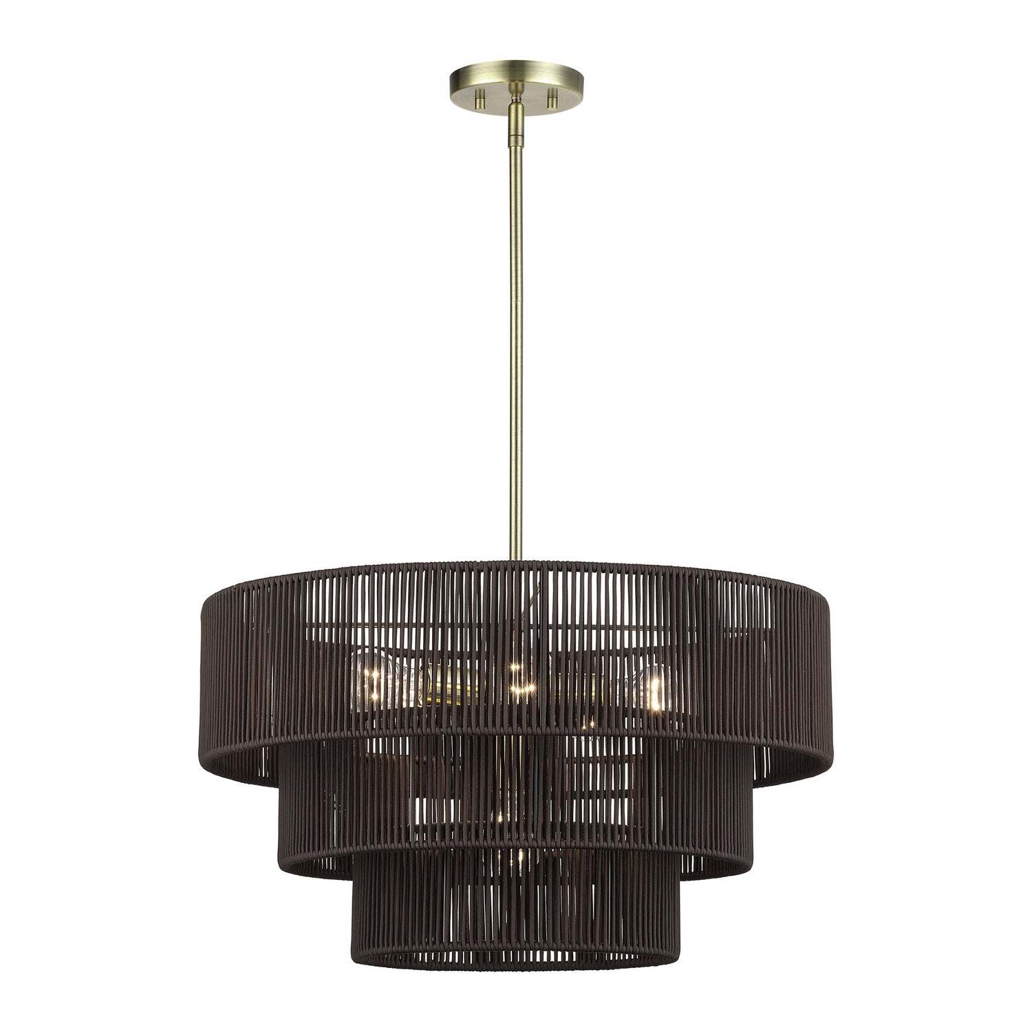 Livex Lighting - 49126-01 - Six Light Chandelier - Acordia - Antique Brass
