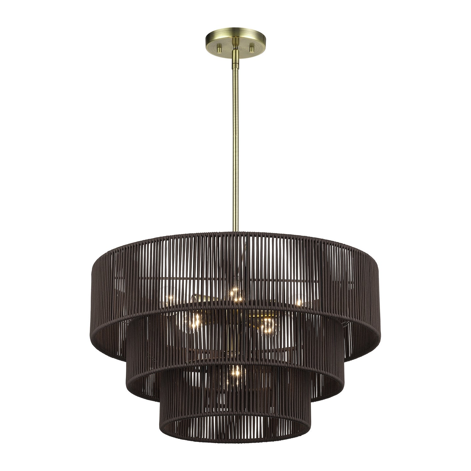 Livex Lighting - 49126-01 - Six Light Chandelier - Acordia - Antique Brass