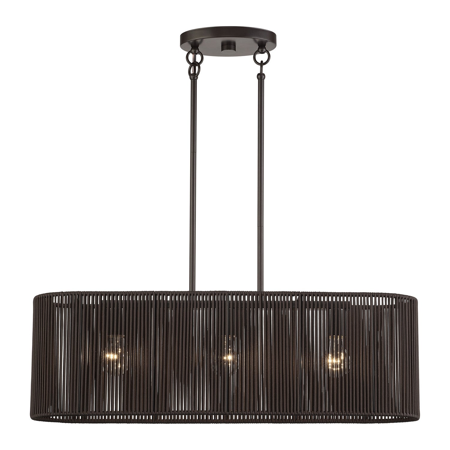 Livex Lighting - 49127-92 - Three Light Linear Chandelier - Acordia - English Bronze