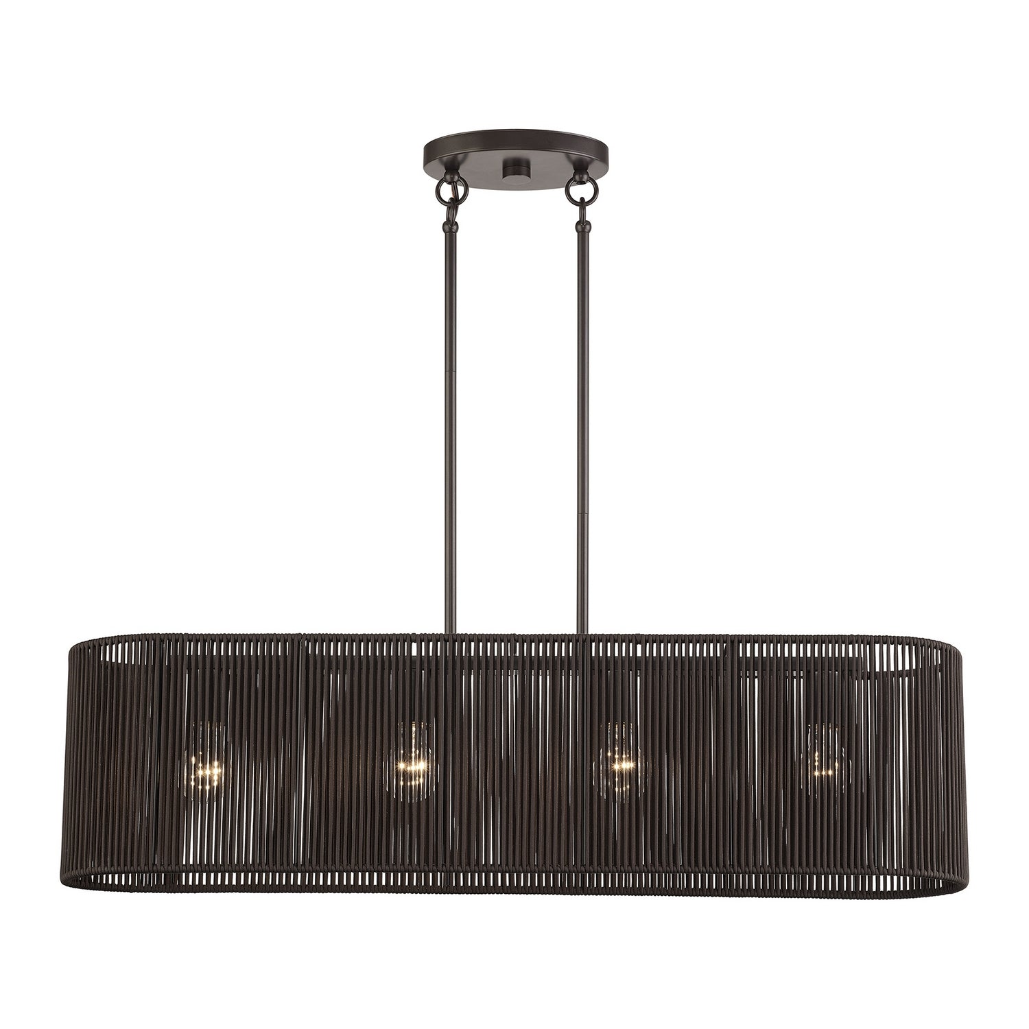 Livex Lighting - 49128-92 - Four Light Linear Chandelier - Acordia - English Bronze