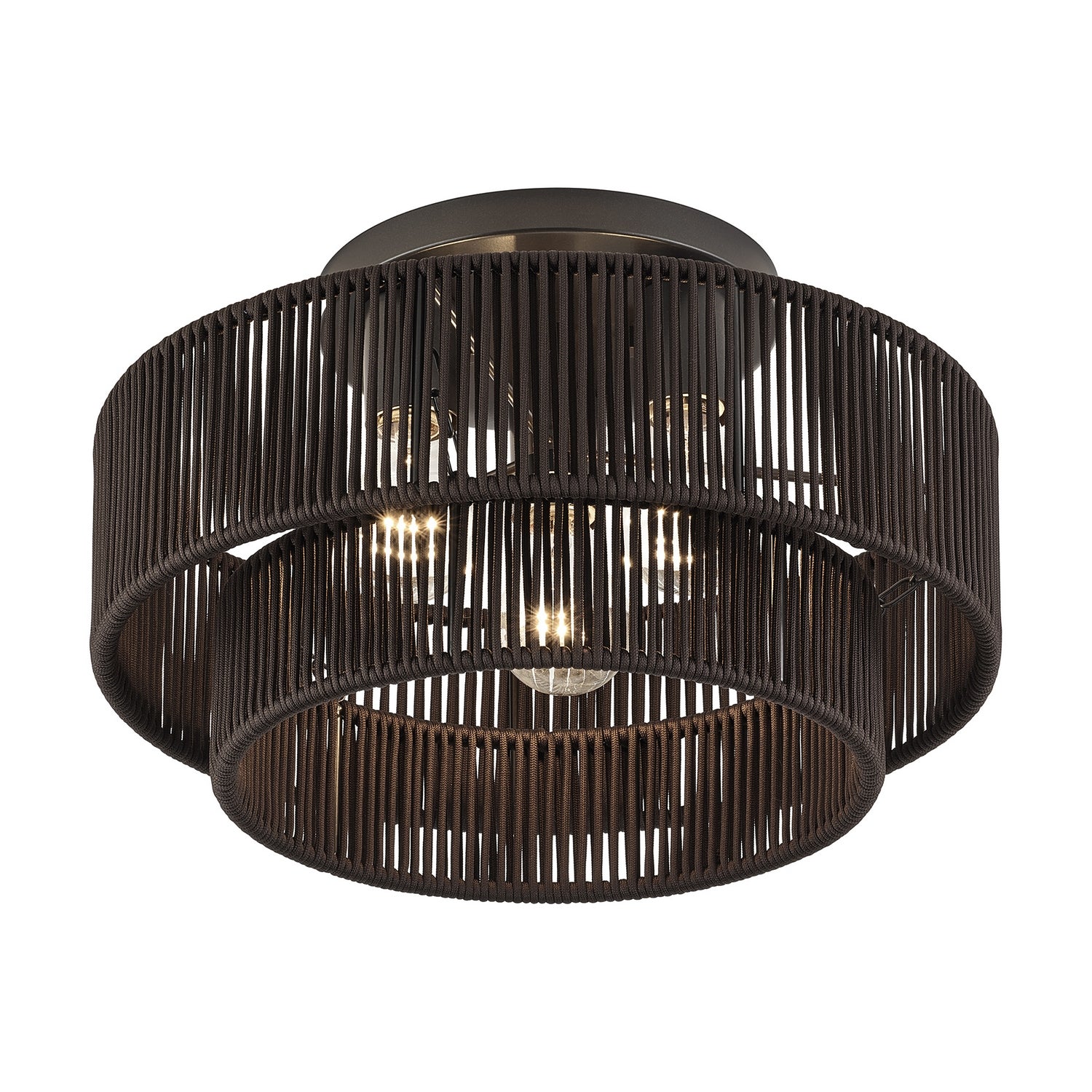 Livex Lighting - 49133-92 - Three Light Semi-Flush Mount - Acordia - English Bronze