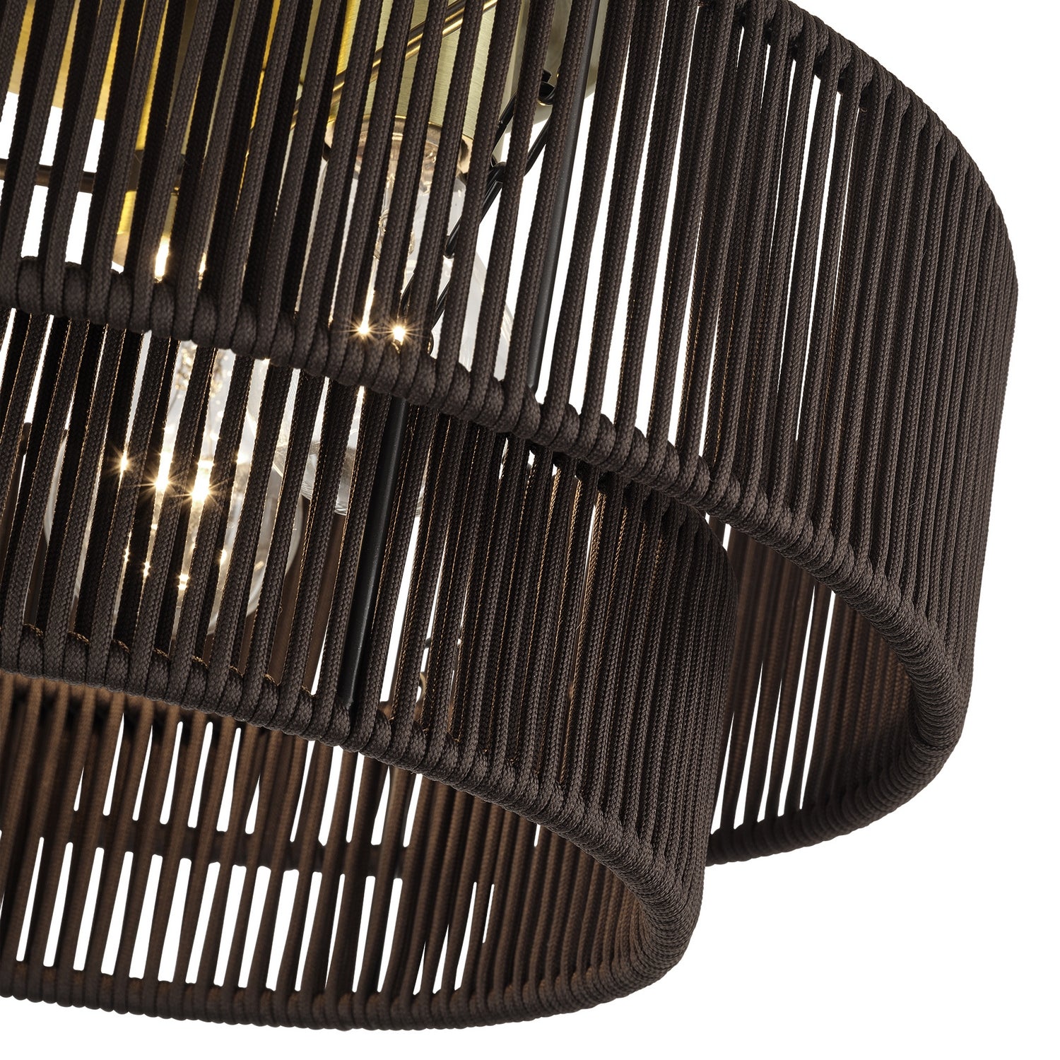 Livex Lighting - 49134-01 - Three Light Semi-Flush Mount - Acordia - Antique Brass