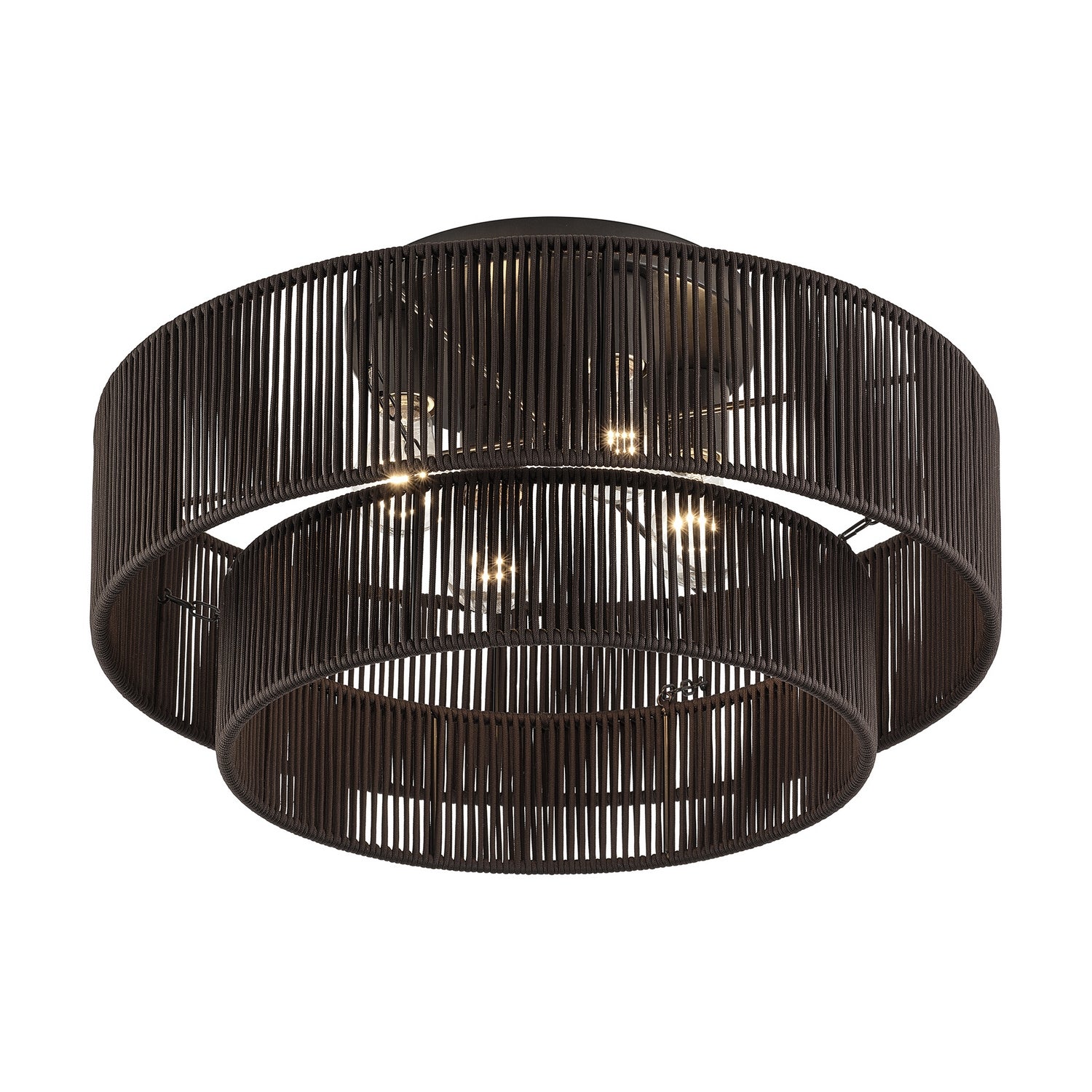 Livex Lighting - 49135-92 - Four Light Semi-Flush Mount - Acordia - English Bronze