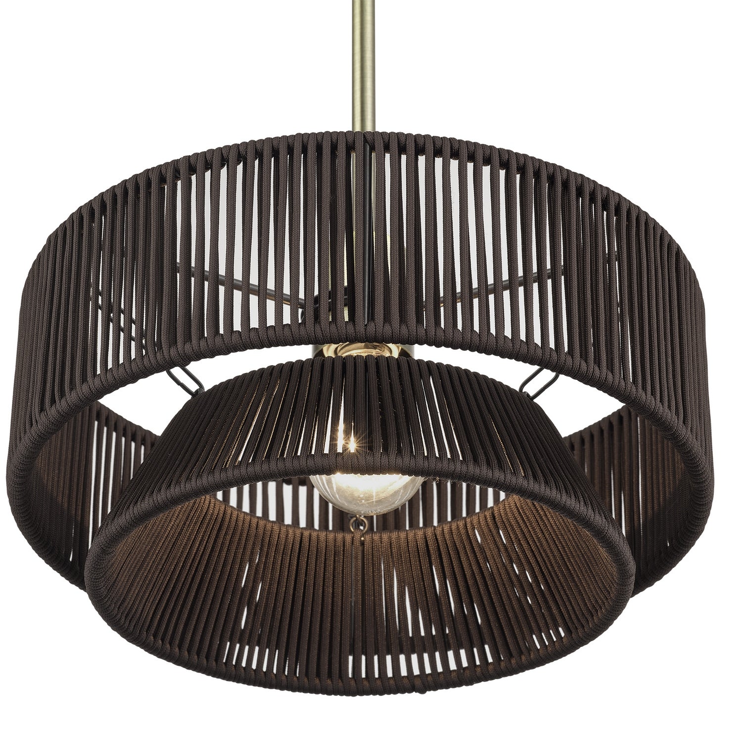 Livex Lighting - 49141-01 - One Light Pendant - Florell - Antique Brass