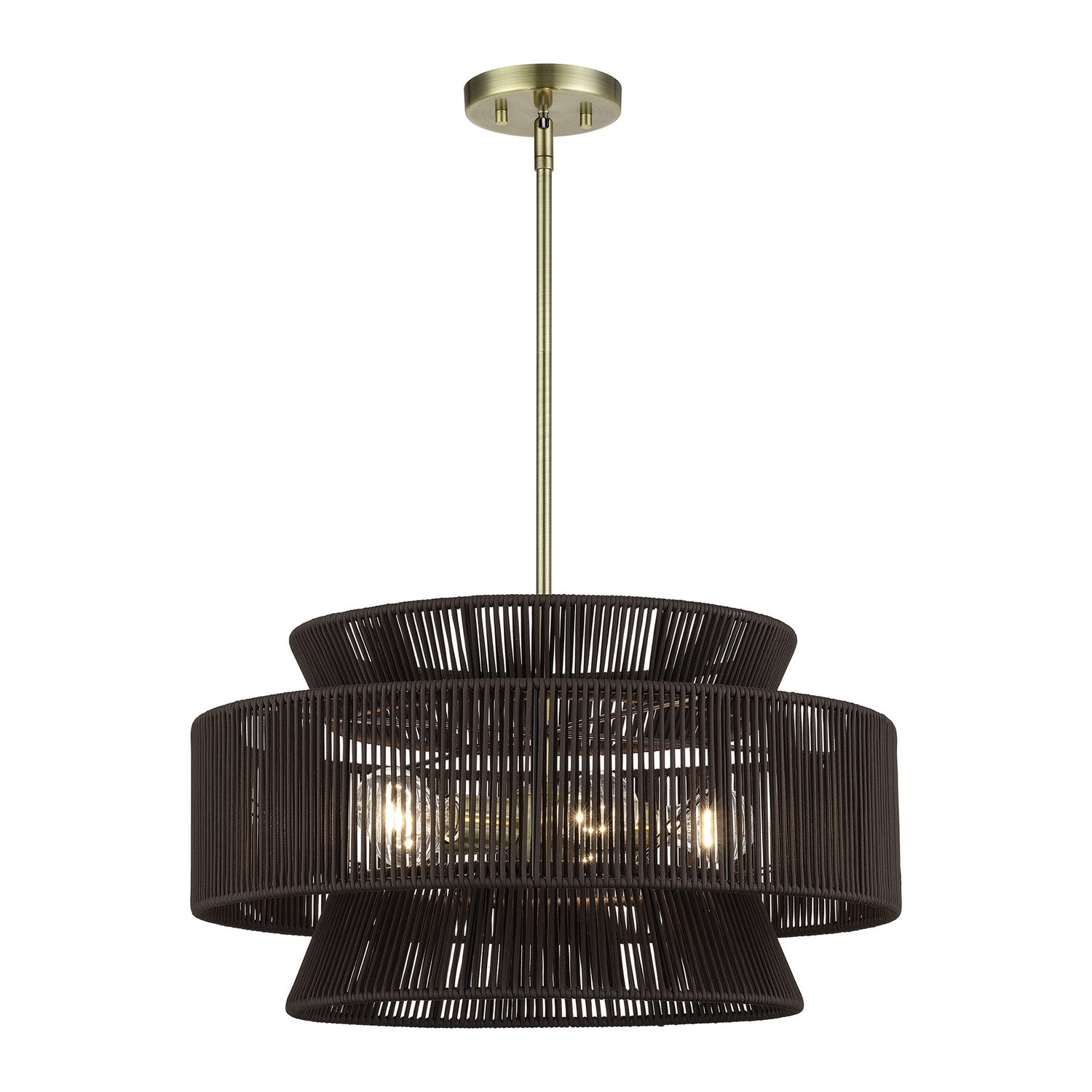 Livex Lighting - 49145-01 - Five Light Chandelier - Florell - Antique Brass