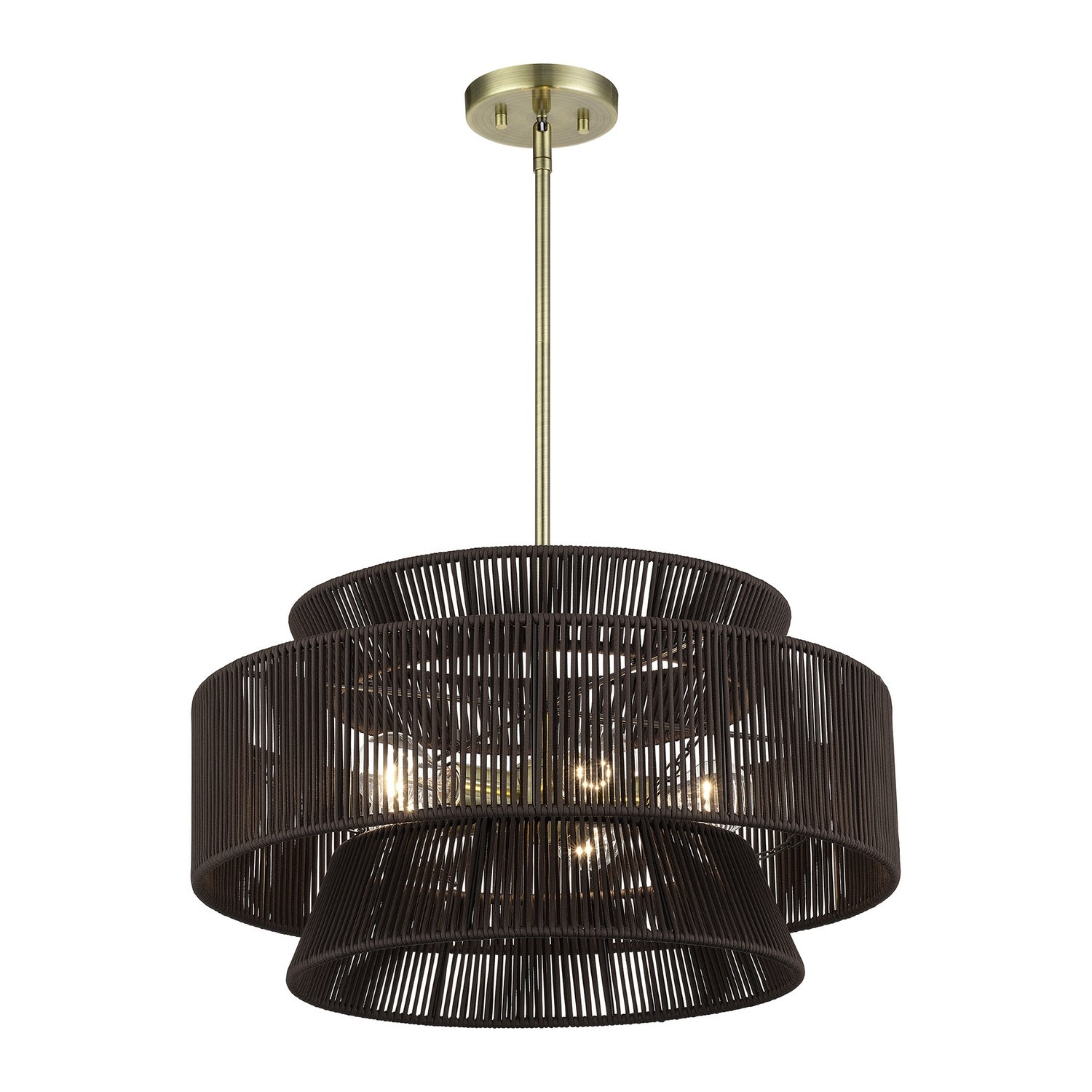Livex Lighting - 49145-01 - Five Light Chandelier - Florell - Antique Brass