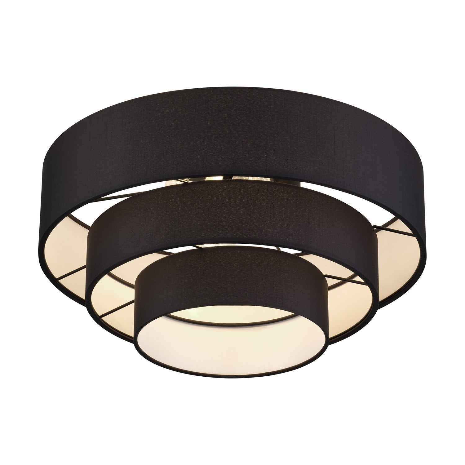 Livex Lighting - 50268-04 - Four Light Semi-Flush Mount - Bainbridge - Black