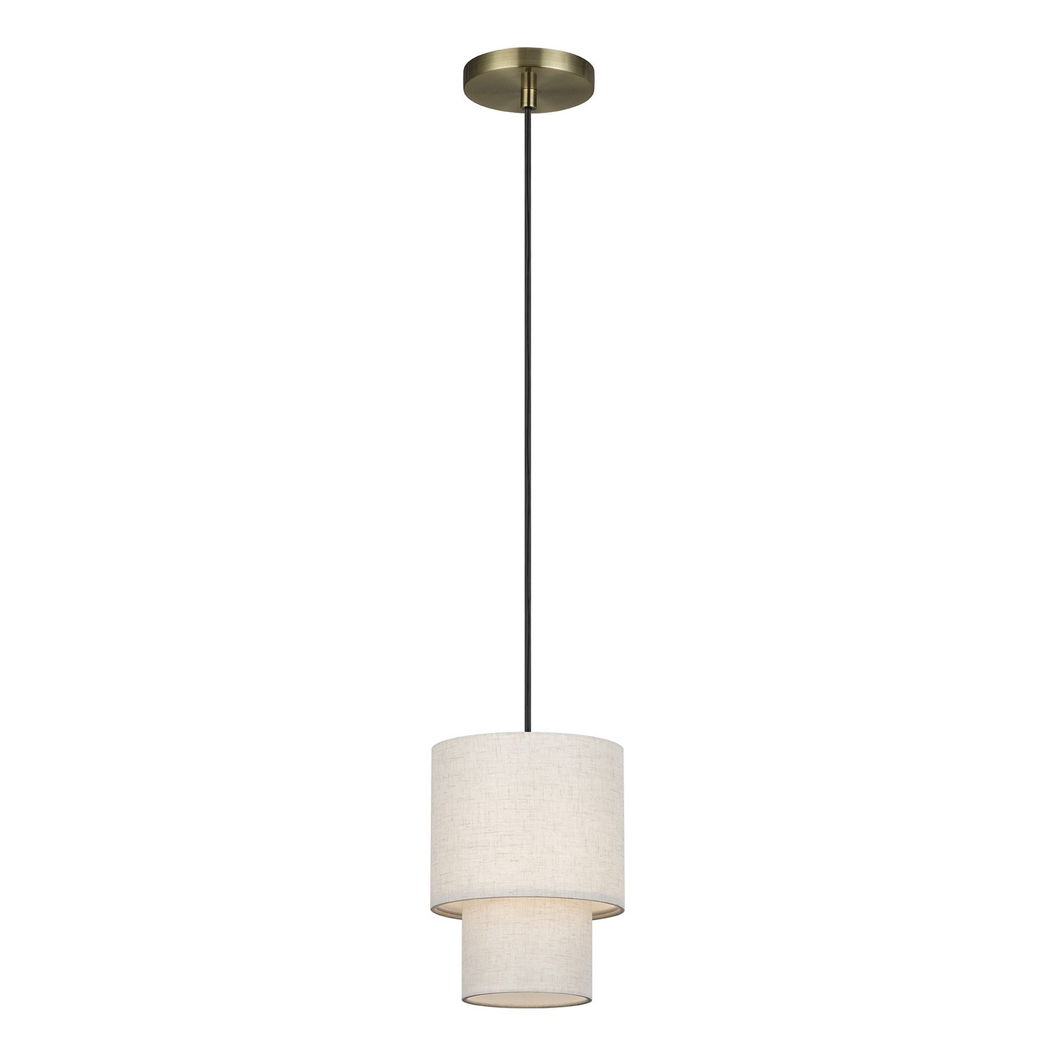 Livex Lighting - 51089-01 - One Light Mini Pendant - Monroe - Antique Brass