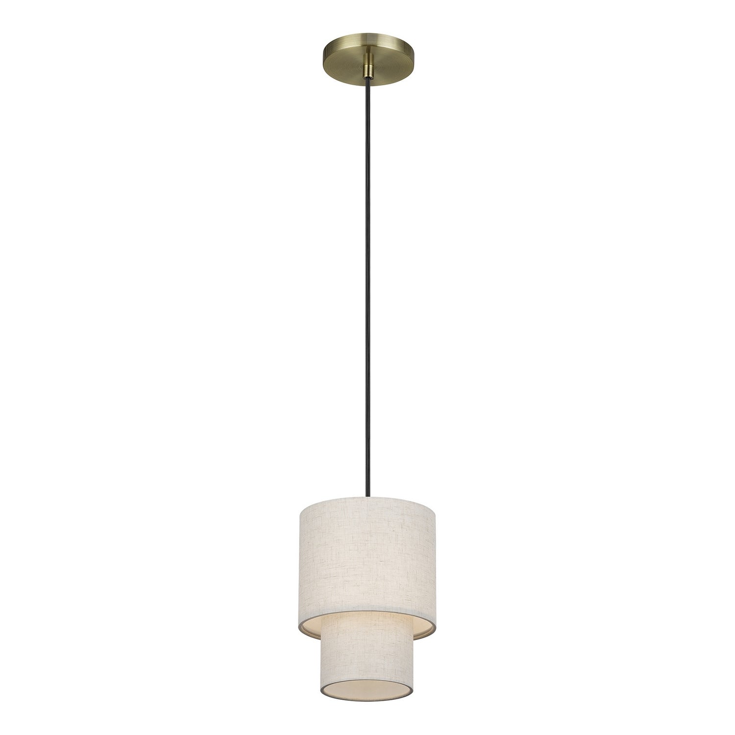 Livex Lighting - 51089-01 - One Light Mini Pendant - Monroe - Antique Brass