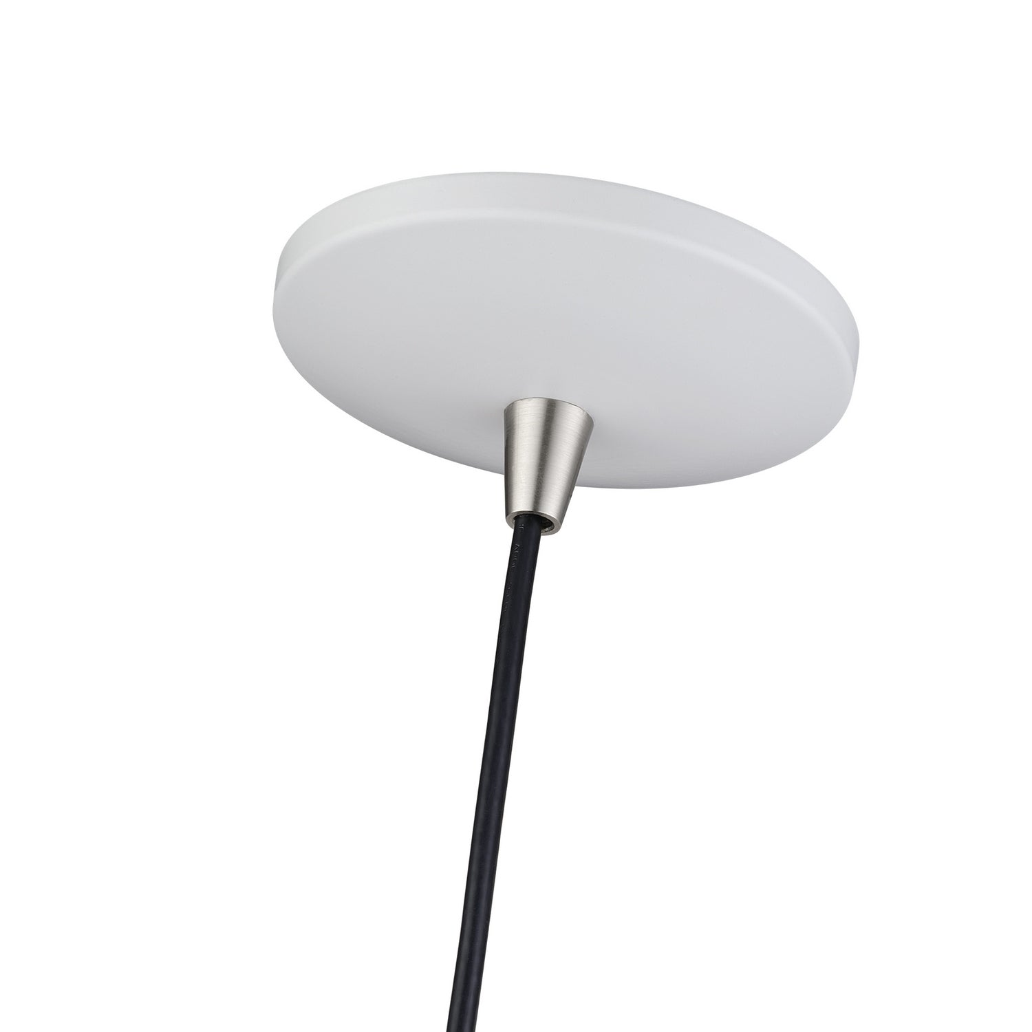 Livex Lighting - 51472-03 - LED Pendant - Bolita - White w/Brushed Nickel