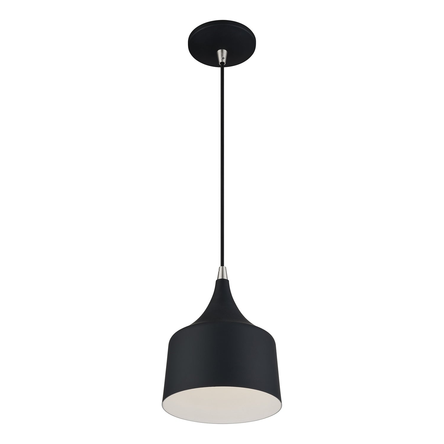 Livex Lighting - 51472-04 - LED Pendant - Bolita - Black w/Brushed Nickel